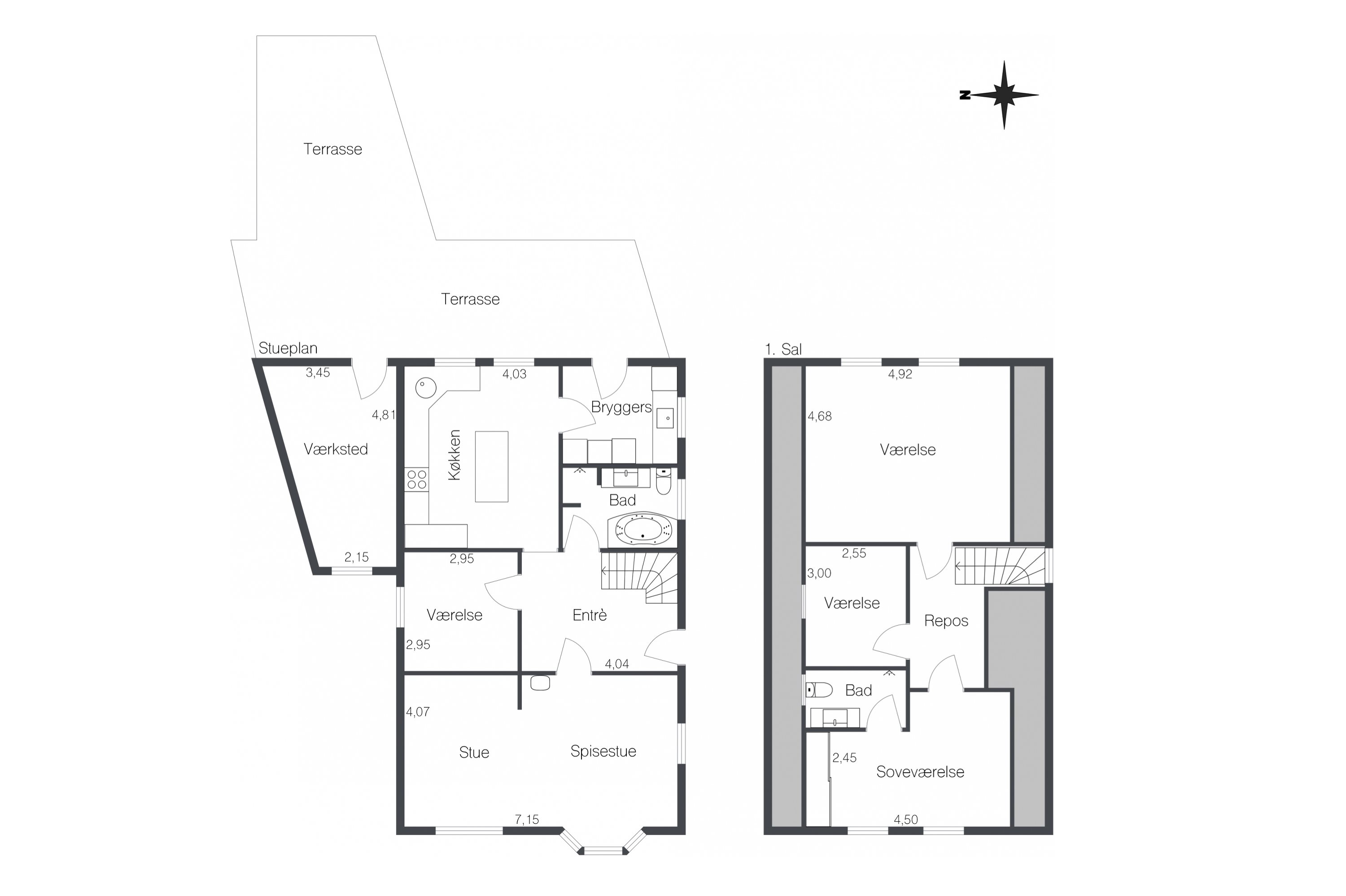Plantegninger billede af Møllegade 24, 9750 Østervrå