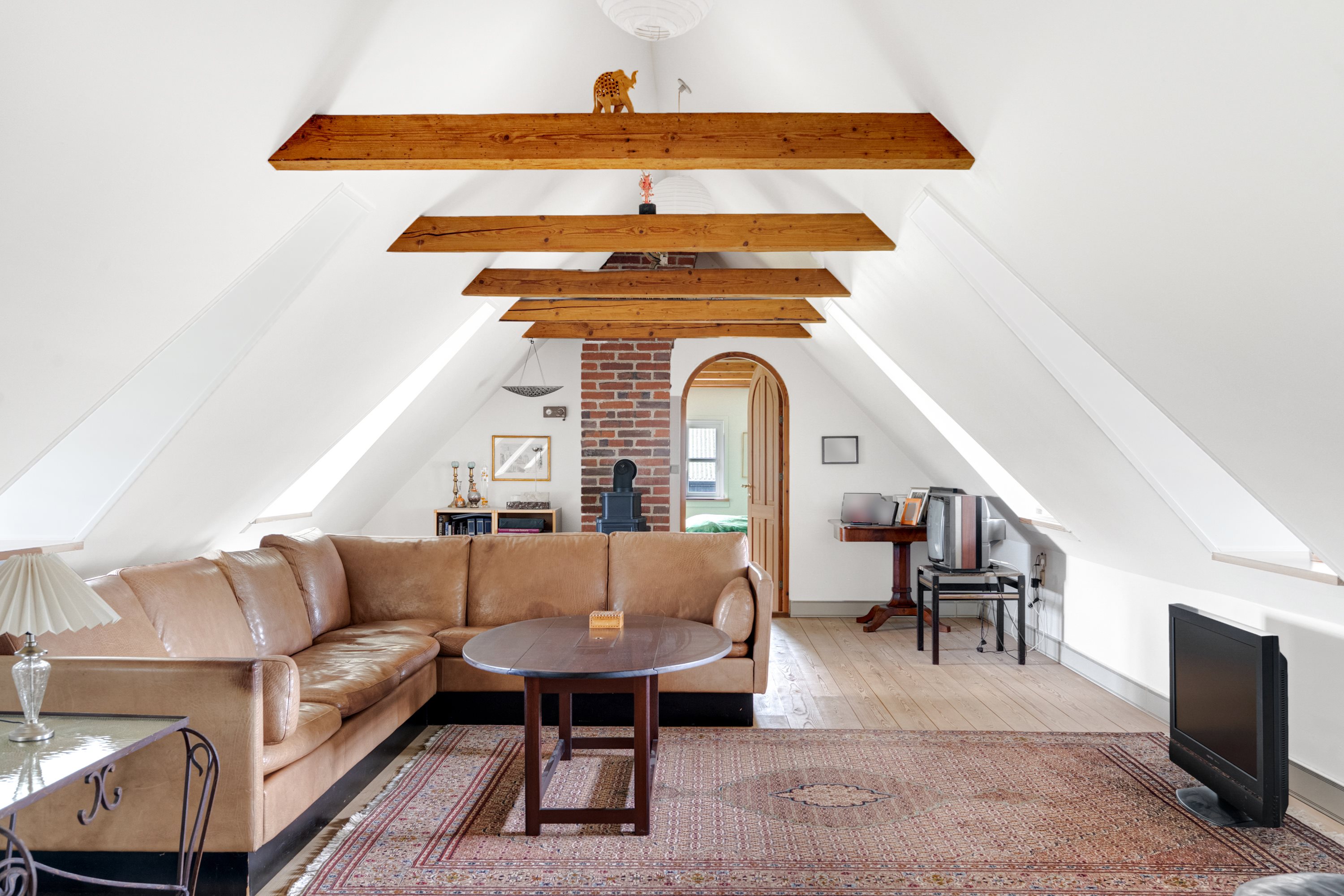 Fremhævet stue billede i fuldskærmstilstand. Billede af Holtumvej 14, Arnborg, 7400 Herning