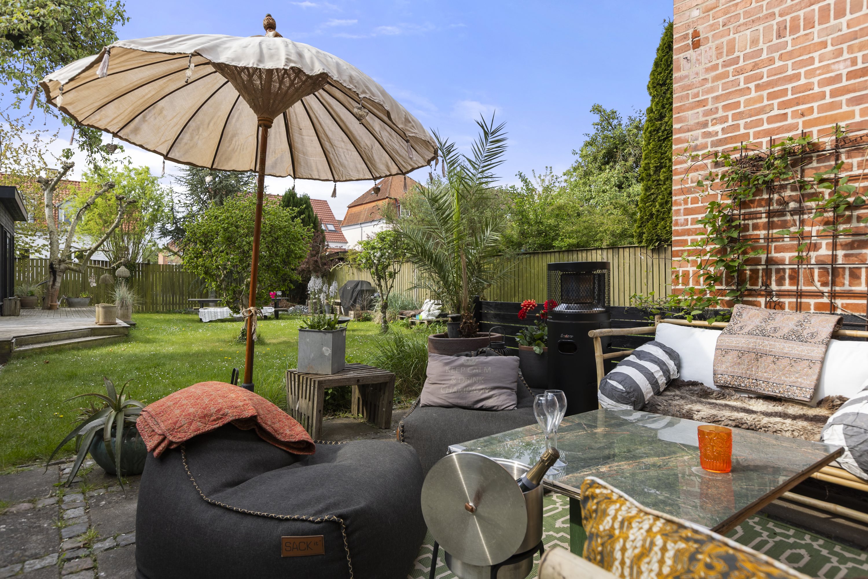 Fremhævet terrasse billede i fuldskærmstilstand. Billede af Teglovnsvej 26, st.., 4100 Ringsted