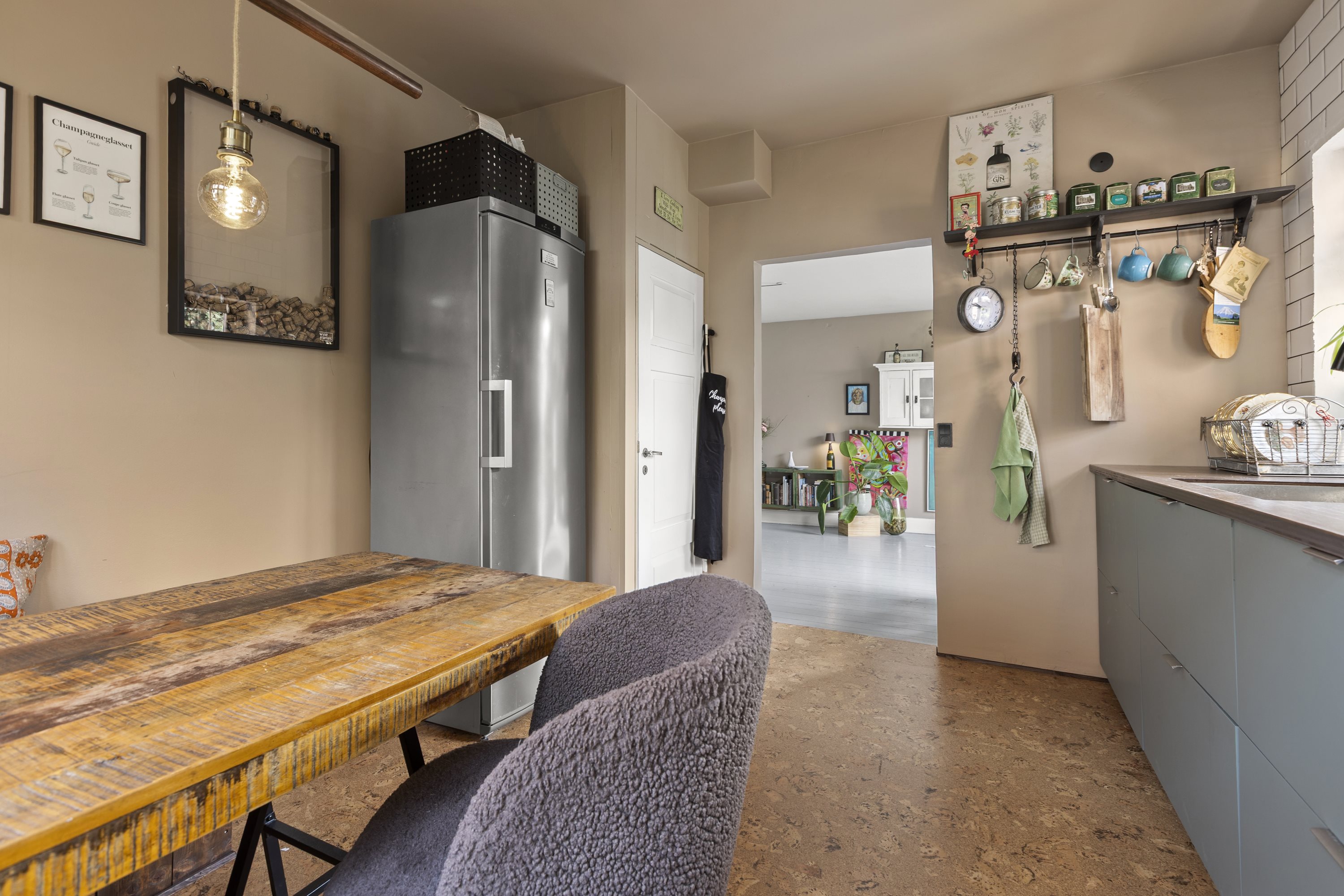 Fremhævet køkken billede i fuldskærmstilstand. Billede af Teglovnsvej 26, st.., 4100 Ringsted