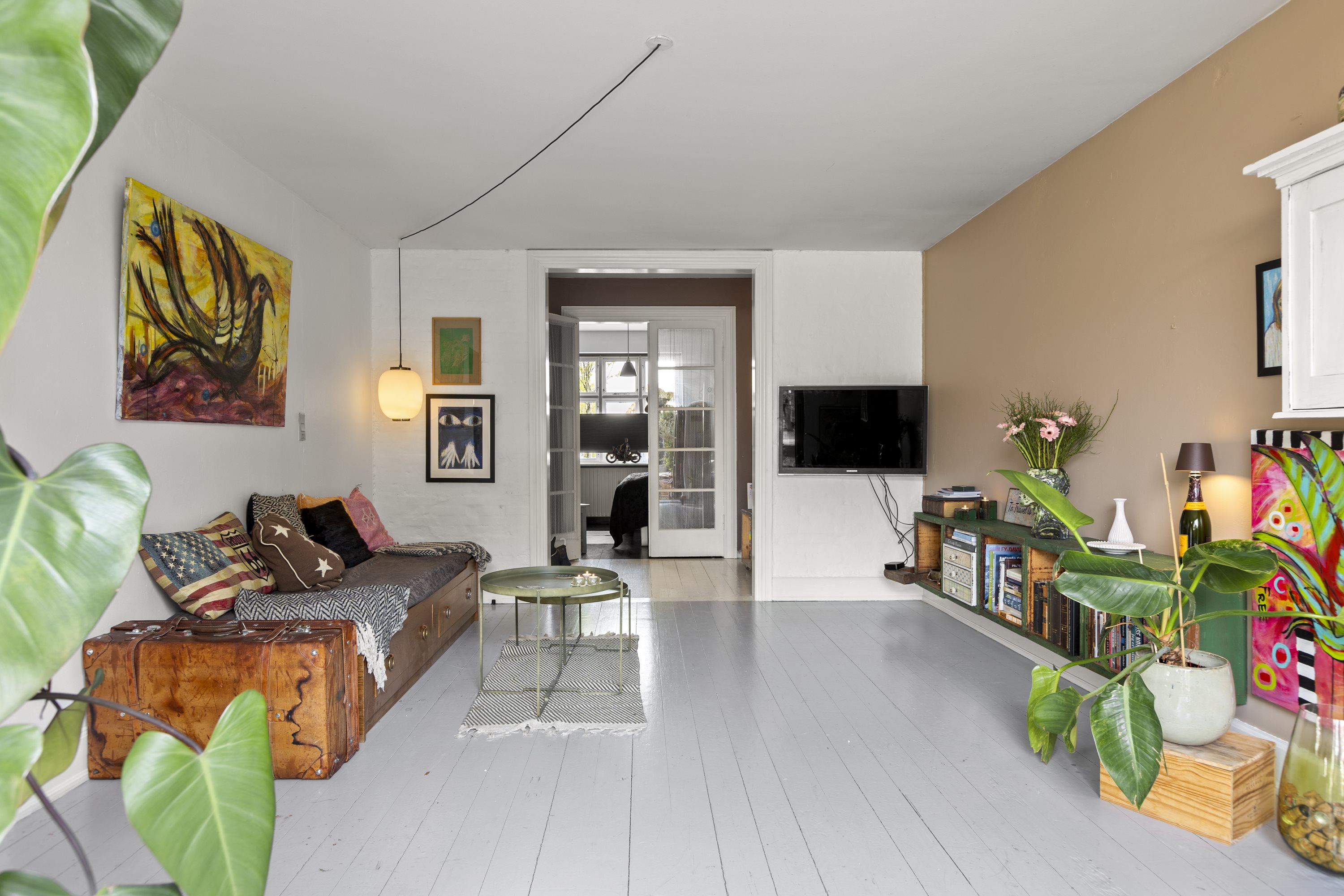 Fremhævet stue billede i fuldskærmstilstand. Billede af Teglovnsvej 26, st.., 4100 Ringsted