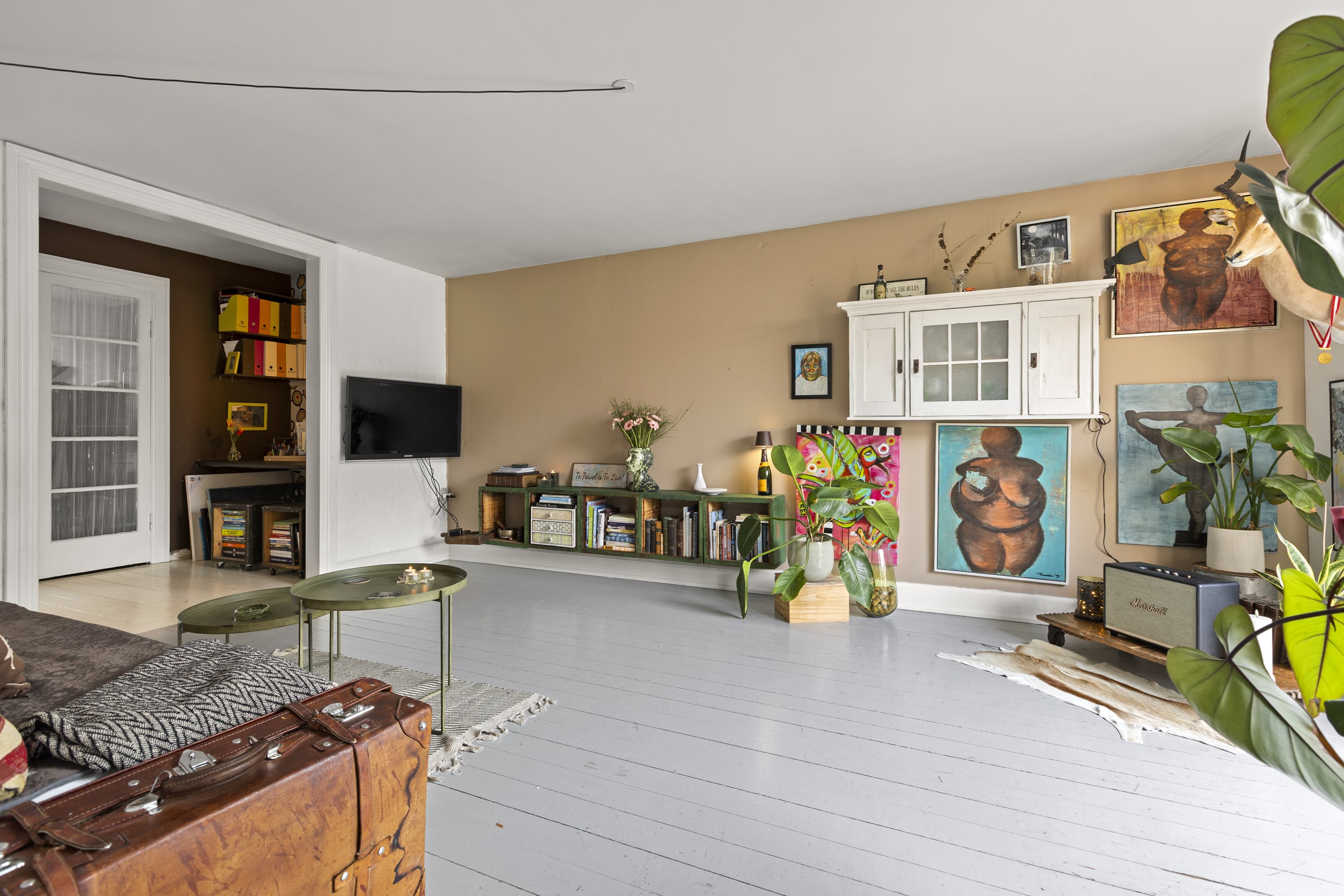 Fremhævet stue billede i fuldskærmstilstand. Billede af Teglovnsvej 26, st.., 4100 Ringsted