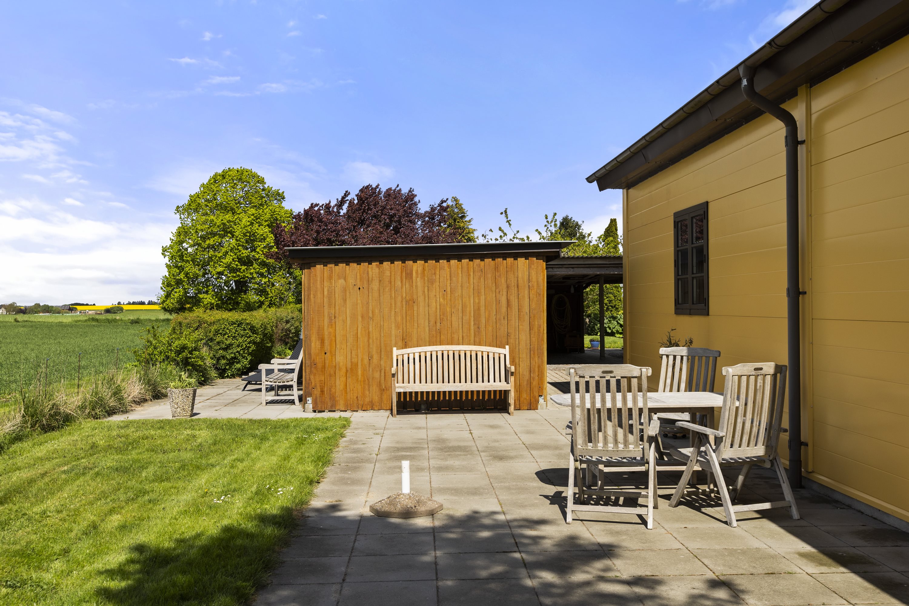 Fremhævet terrasse billede i fuldskærmstilstand. Billede af Egerupvej 109, Ørslevvester, 4173 Fjenneslev