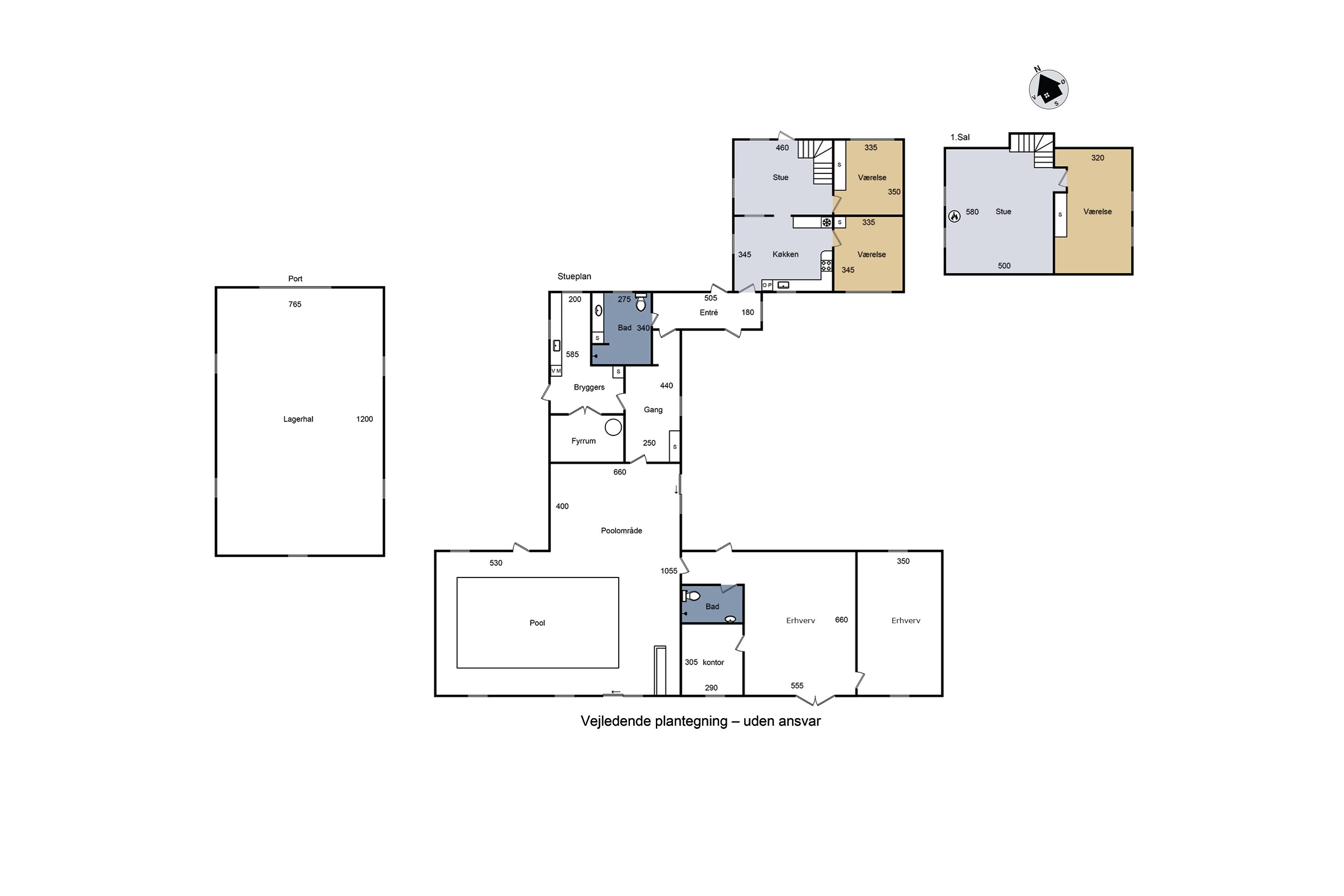 Plantegninger billede af Egerupvej 109, Ørslevvester, 4173 Fjenneslev