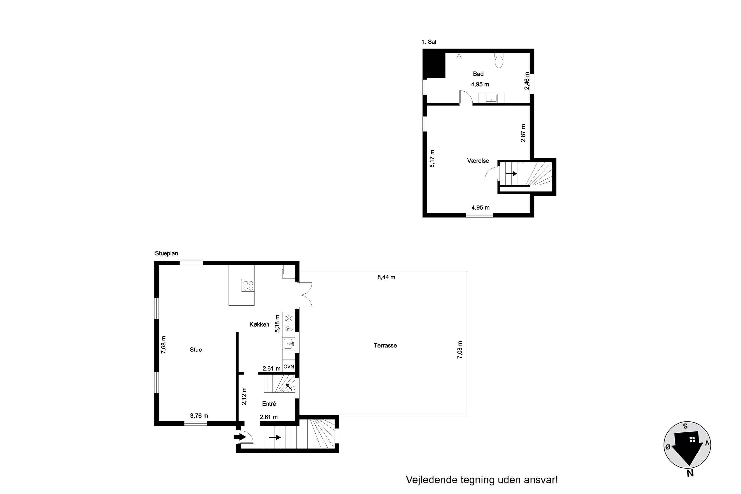 Plantegninger billede af Borgmestervej 61, 8700 Horsens