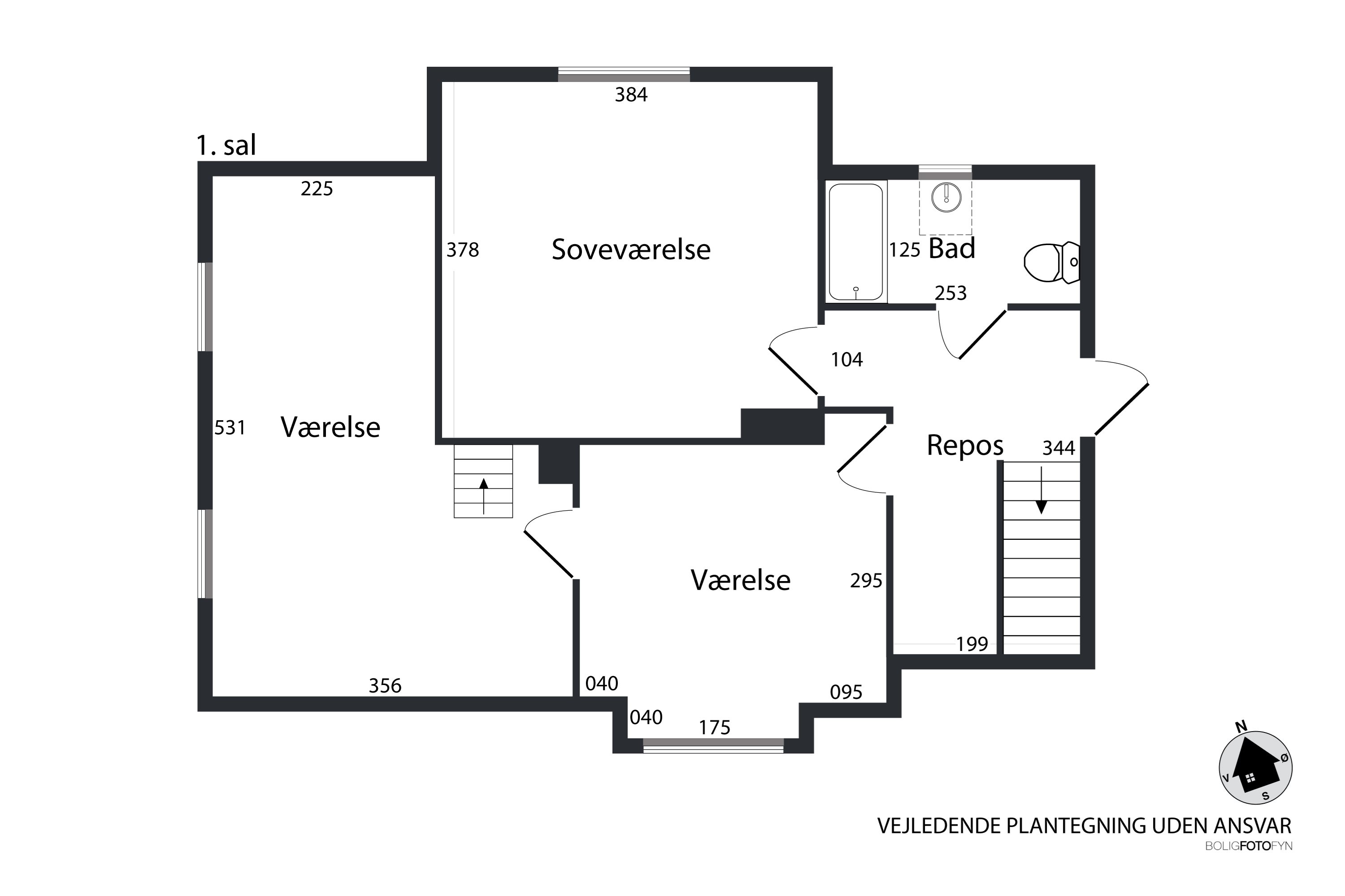 Plantegninger billede af Odensevej 60, Hjulby, 5800 Nyborg
