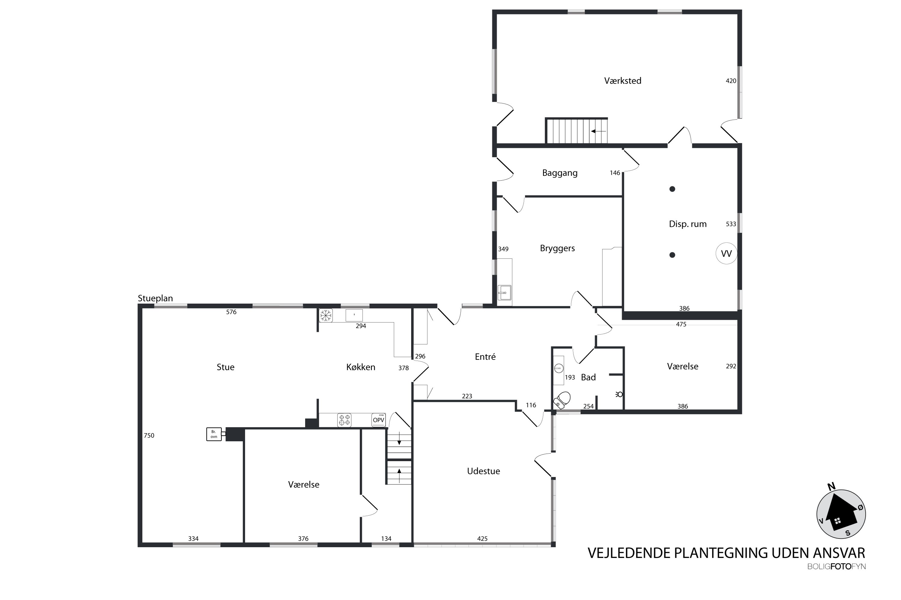 Plantegninger billede af Odensevej 60, Hjulby, 5800 Nyborg