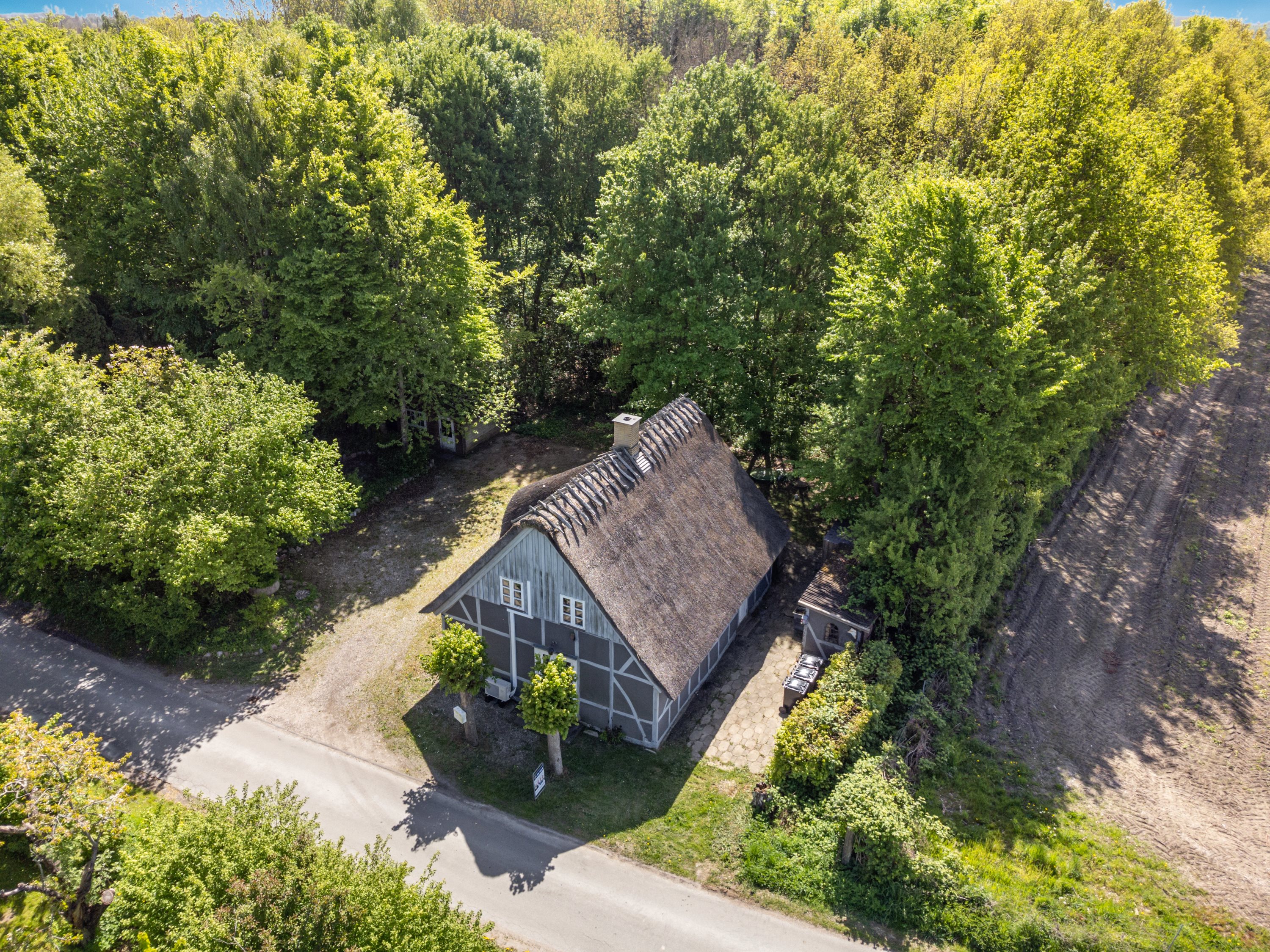 Fremhævet luftfoto billede i fuldskærmstilstand. Billede af Krogyden 6, Såderup, 5540 Ullerslev