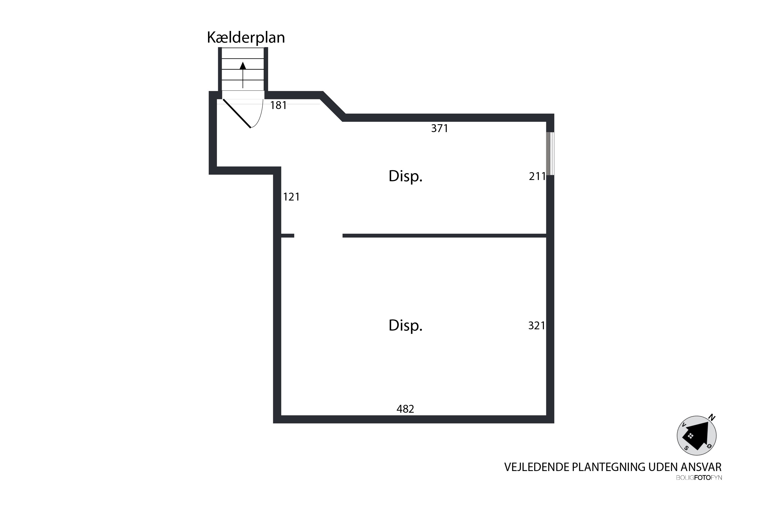 Plantegninger billede af Assensvej 366, Bregnemose, 5690 Tommerup