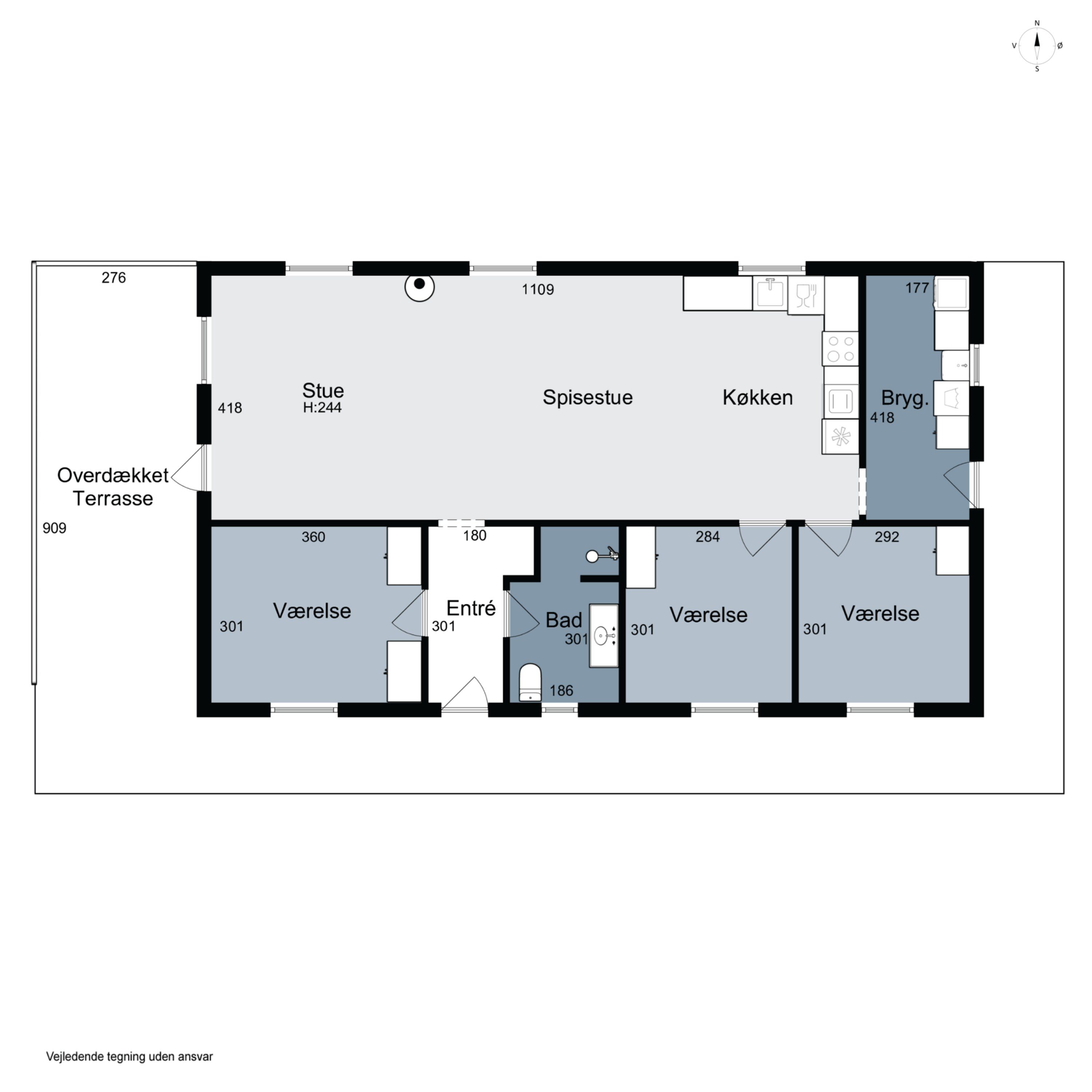 Plantegninger billede af Bøgvadvej 40, 6040 Egtved