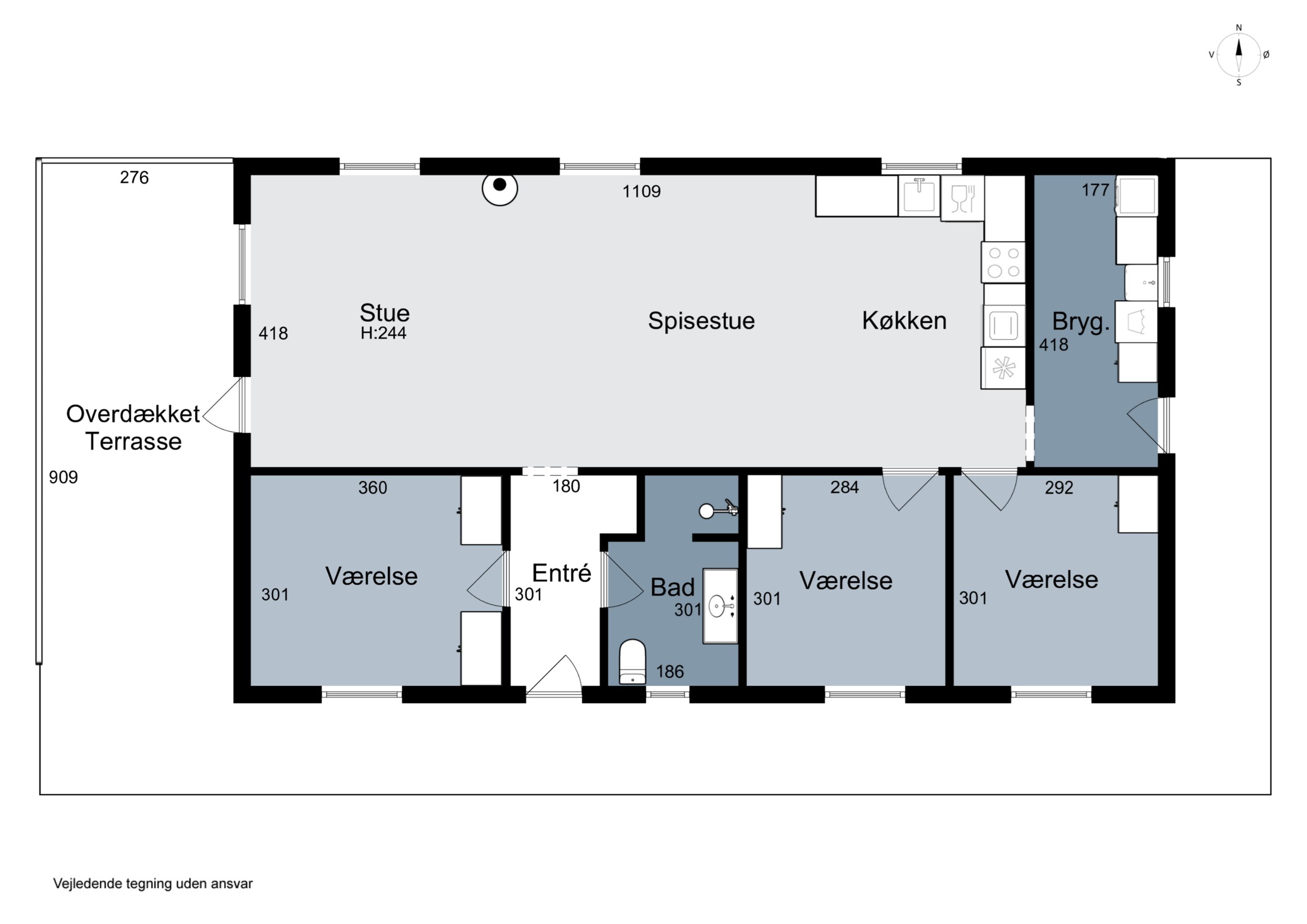 Plantegninger billede af Bøgvadvej 40, 6040 Egtved