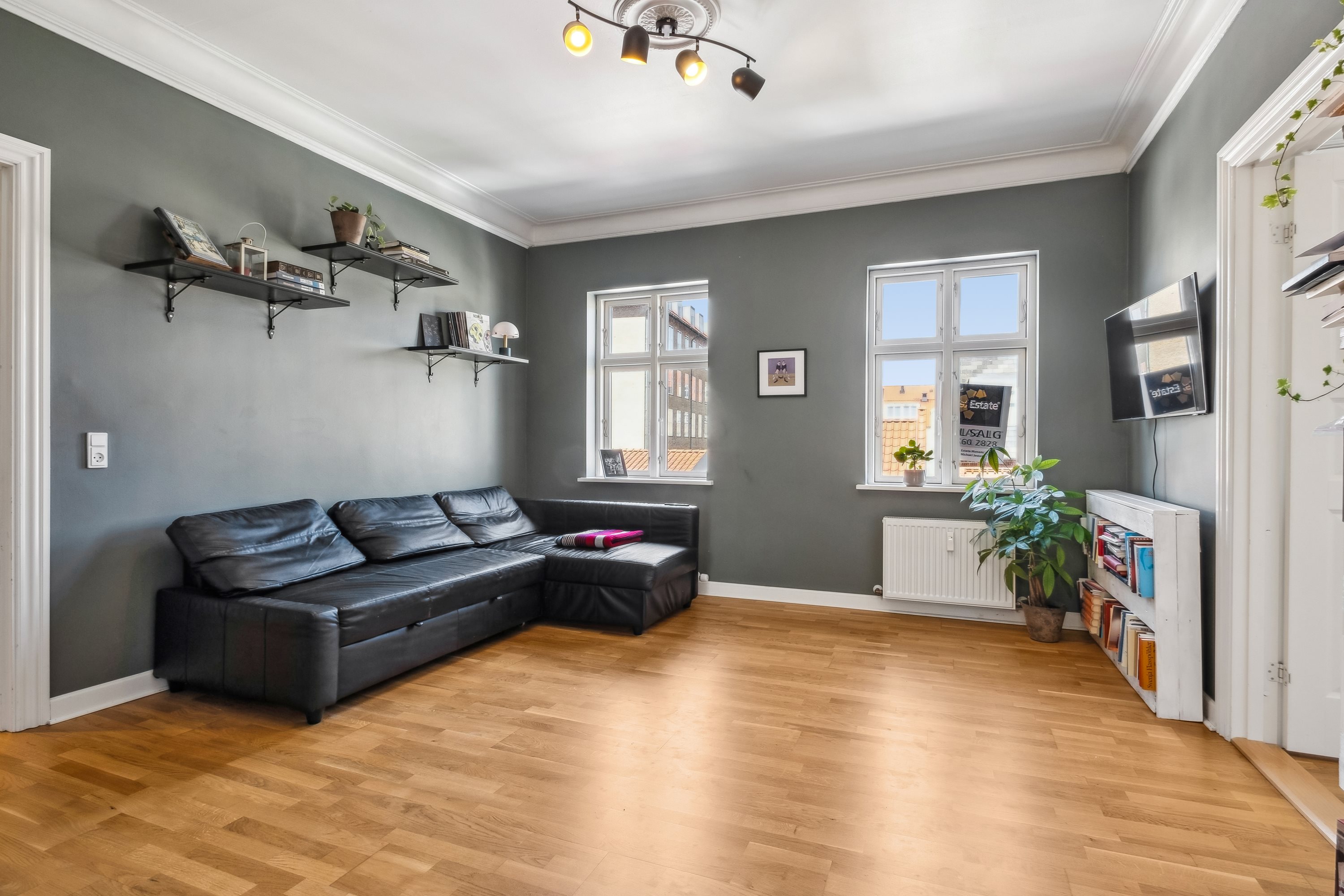 Fremhævet stue billede i fuldskærmstilstand. Billede af Slotsgade 14, 2., 8700 Horsens