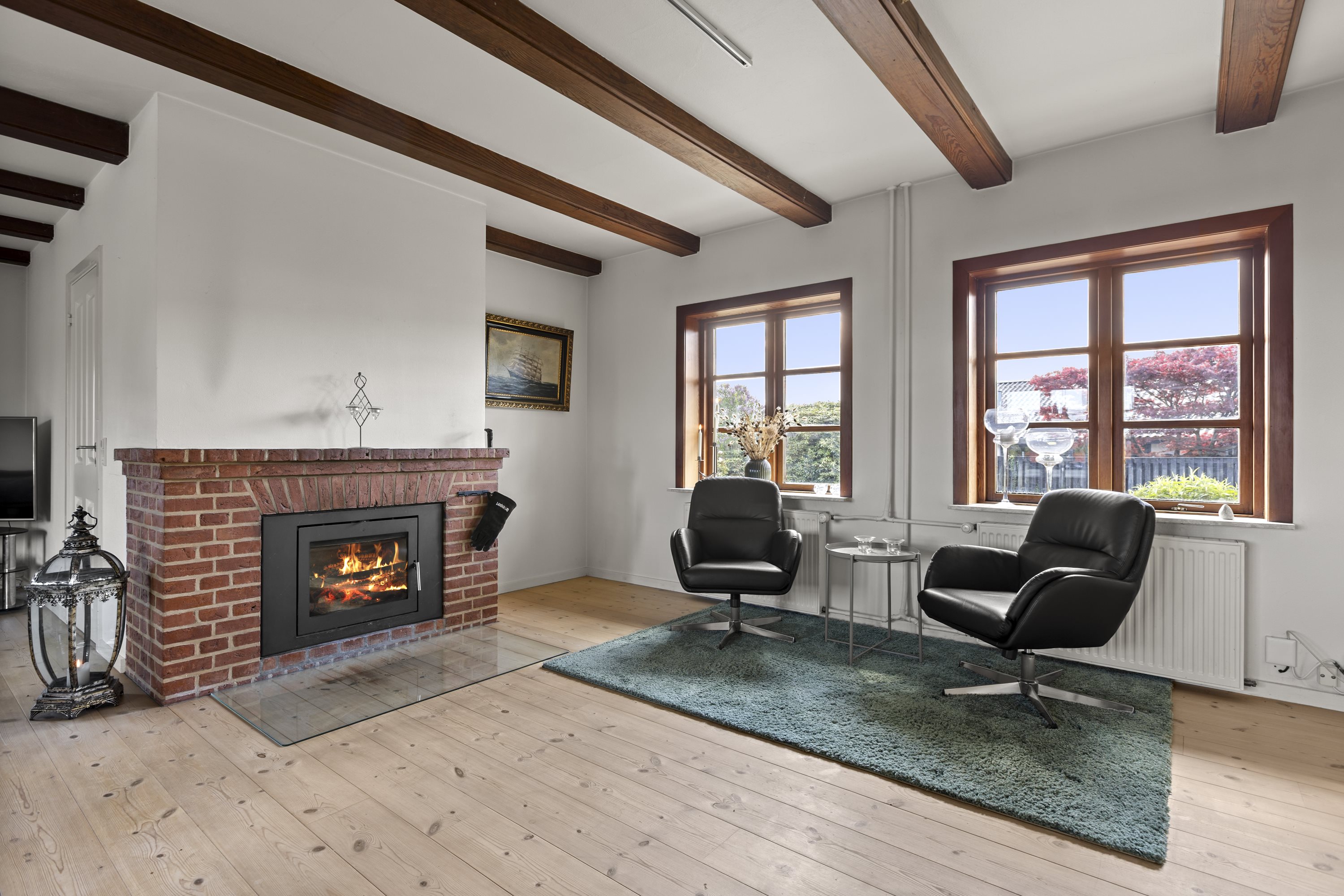 Fremhævet stue billede i fuldskærmstilstand. Billede af Fuglebakken 12, 4220 Korsør