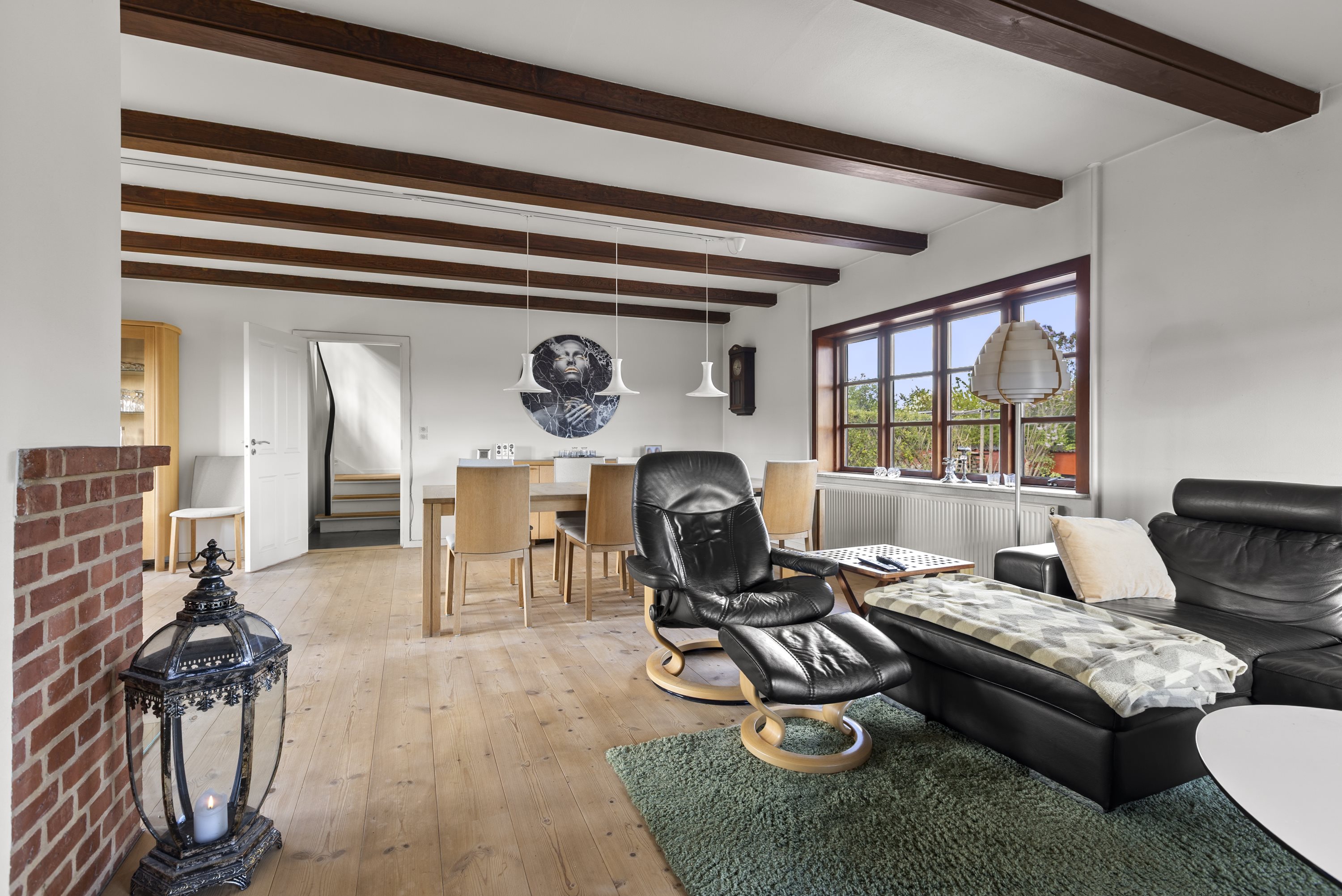 Fremhævet stue billede i fuldskærmstilstand. Billede af Fuglebakken 12, 4220 Korsør