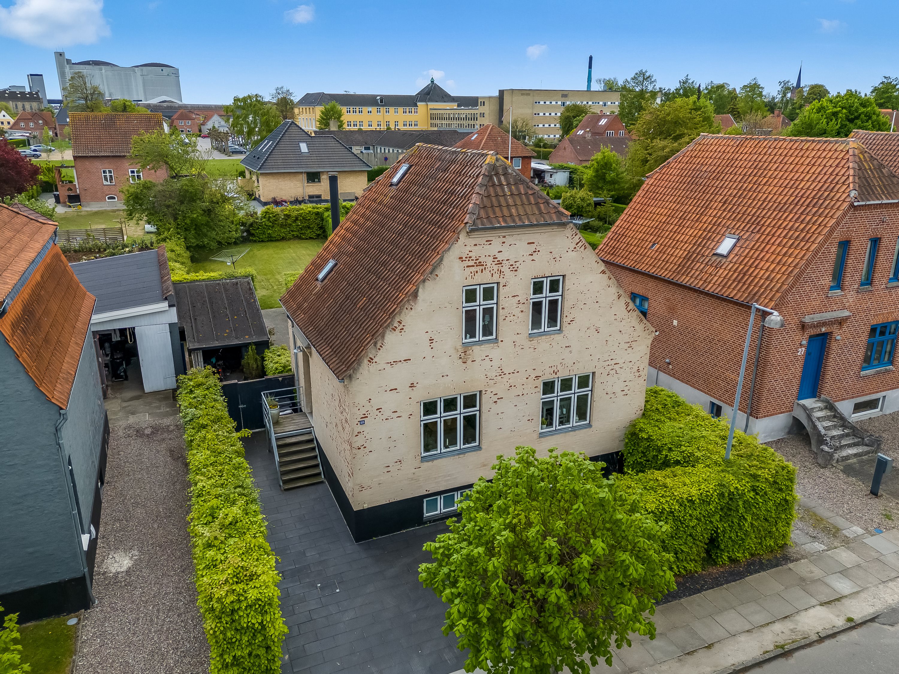 Villa: Luftfoto på Skovsgårdsvej 25, 4900 Nakskov