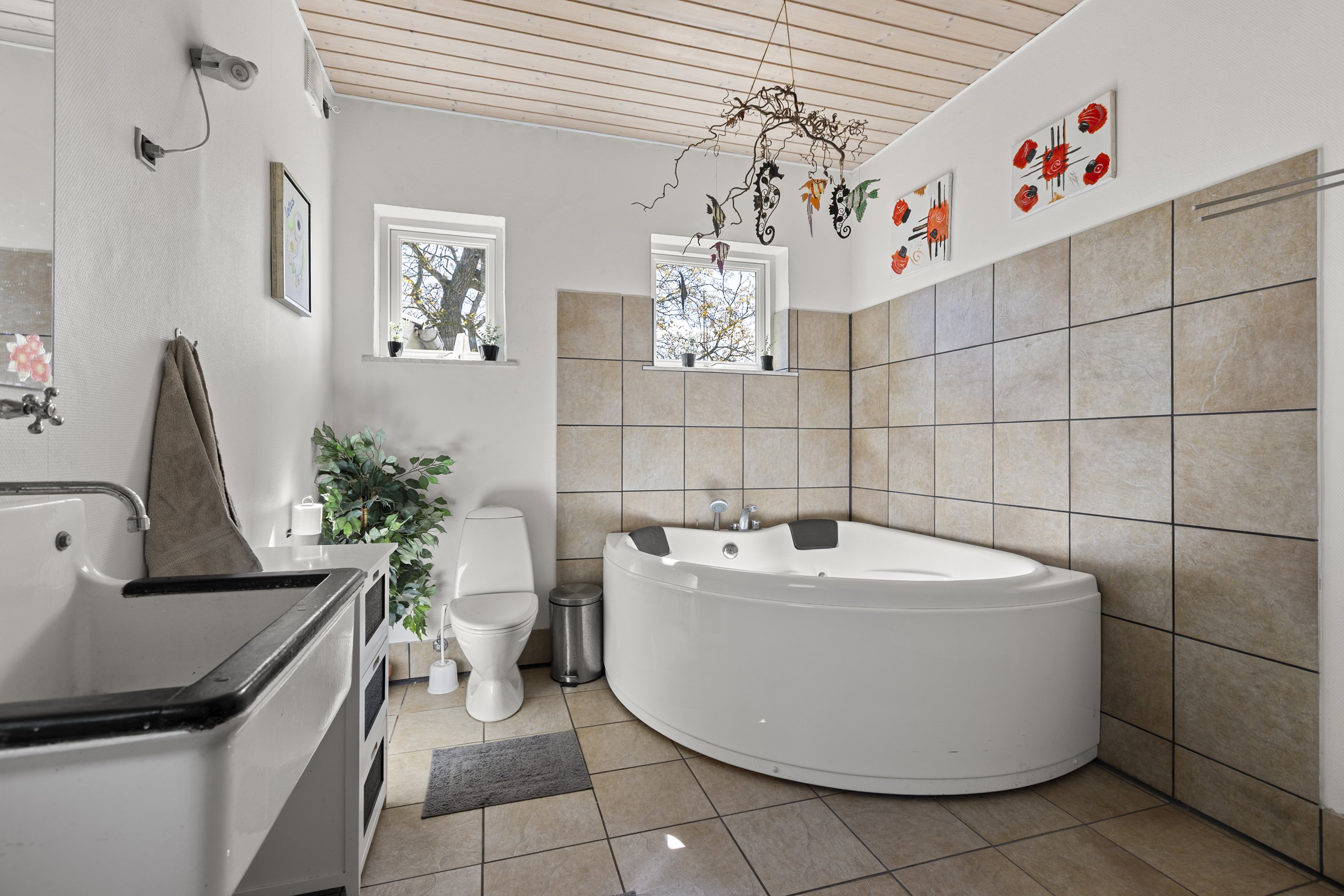 Fremhævet badeværelse billede i fuldskærmstilstand. Billede af Sønderødvej 4, Sønderød, 4291 Ruds Vedby