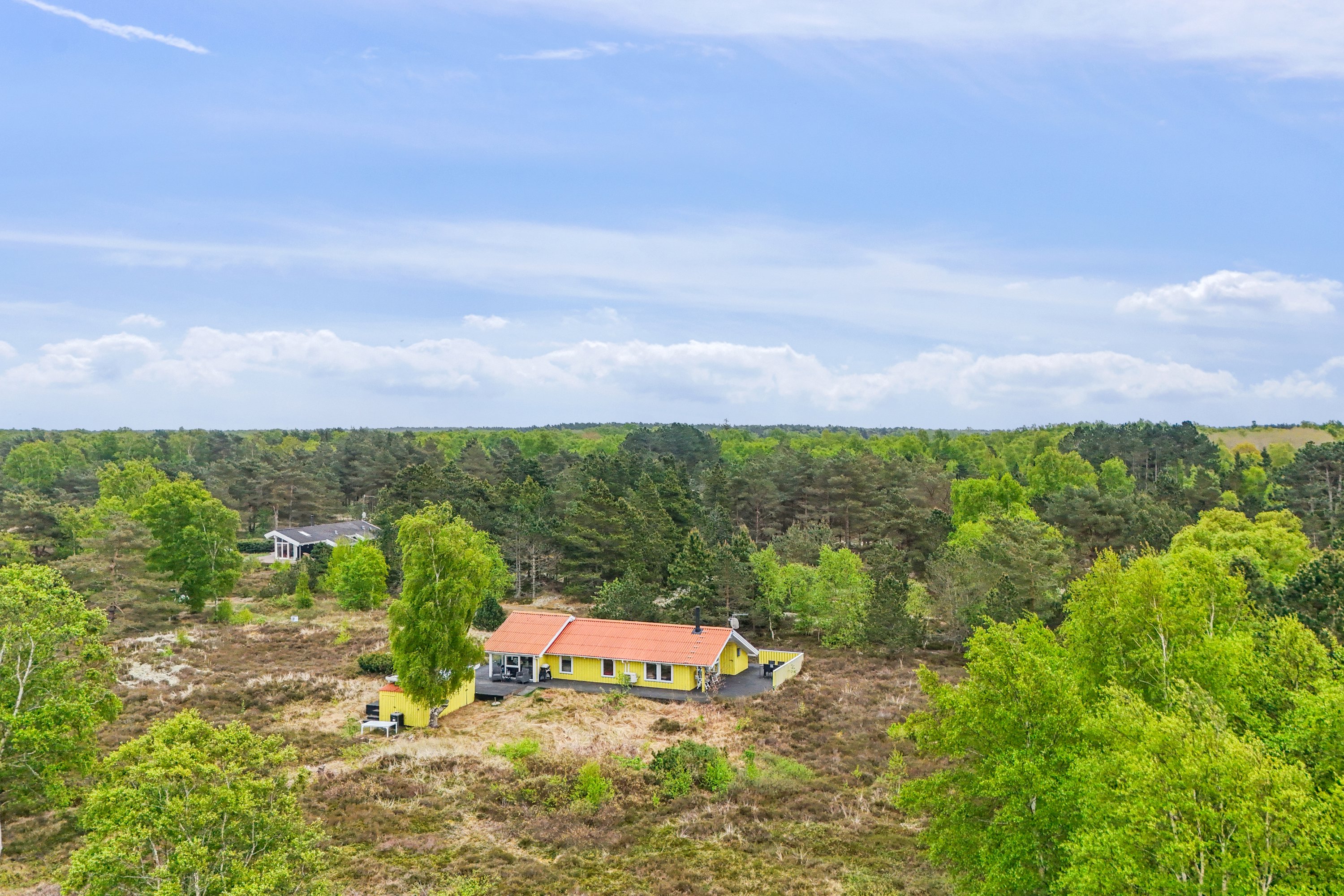Fremhævet luftfoto billede i fuldskærmstilstand. Billede af Jenses Jolle 31, Nordmarken, 9940 Læsø