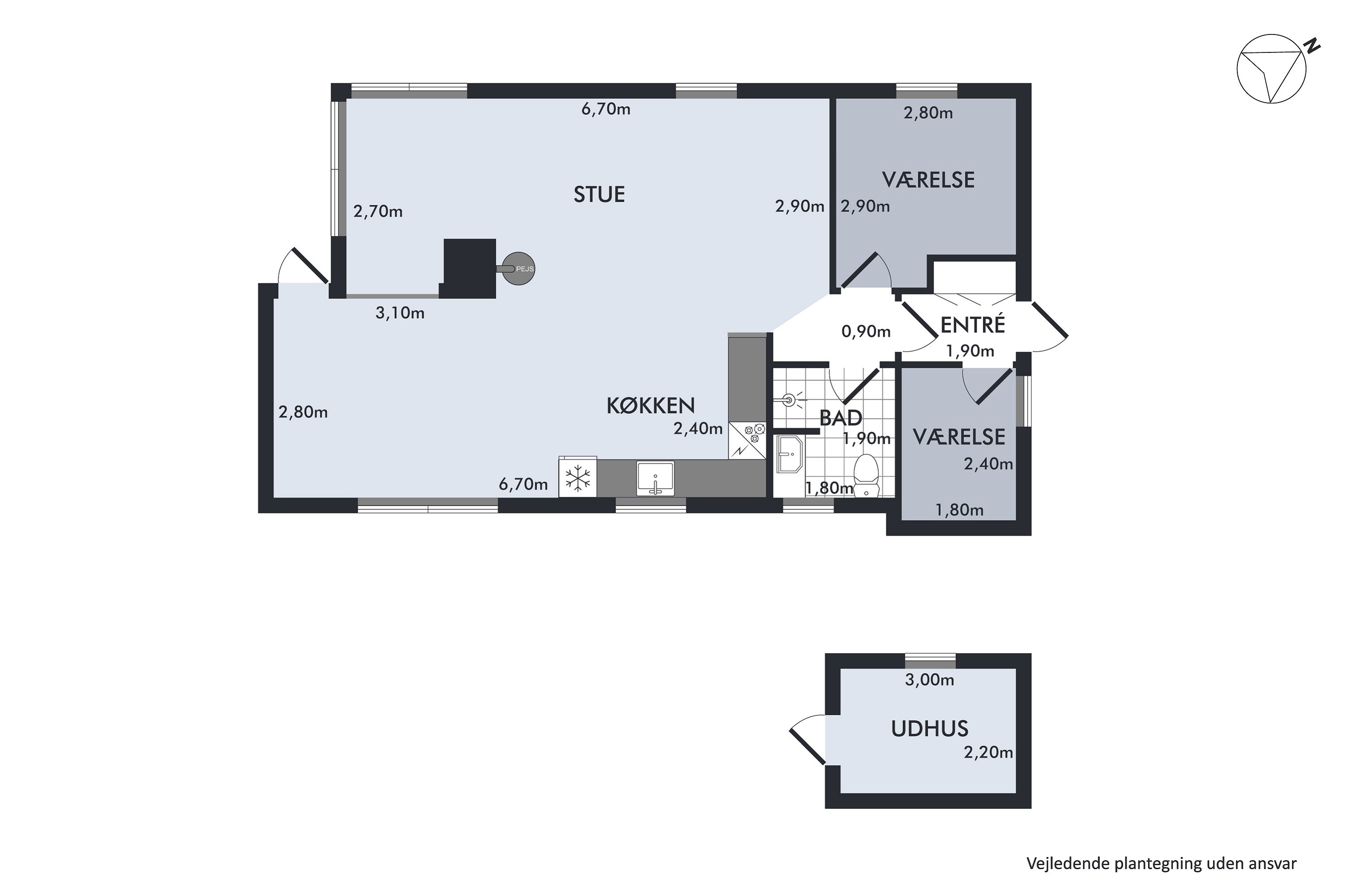 Plantegninger billede af Sandskægvej 4, Vesterø, 9940 Læsø