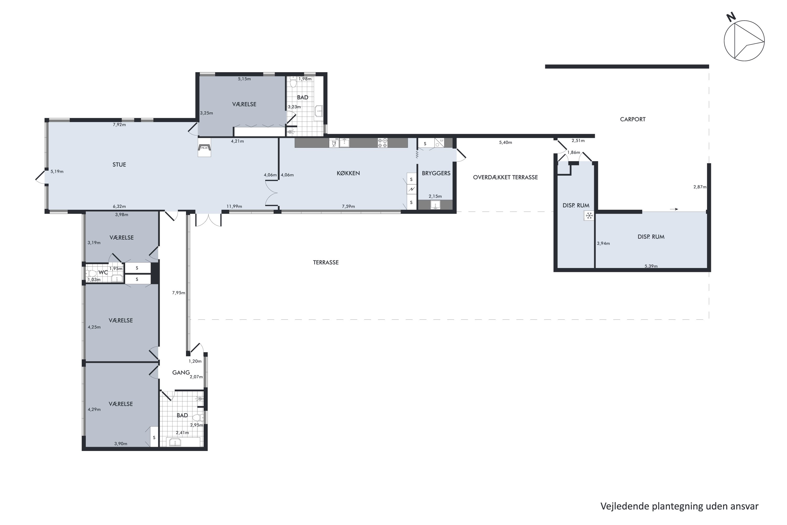 Plantegninger billede af Bredbjergvej 72, Bredbjerg, 5462 Morud