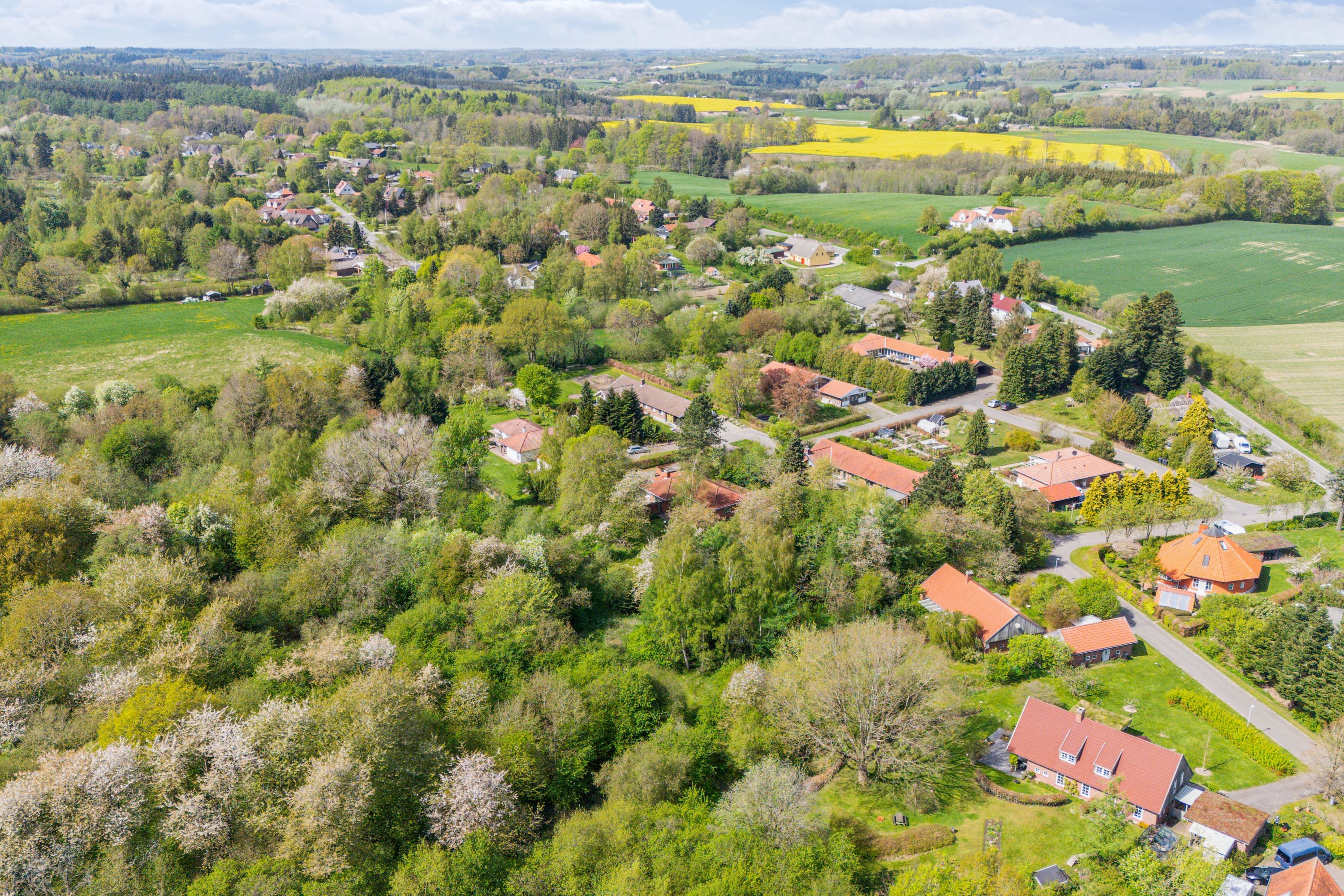 Fremhævet luftfoto billede i fuldskærmstilstand. Billede af Bredbjergvej 72, Bredbjerg, 5462 Morud