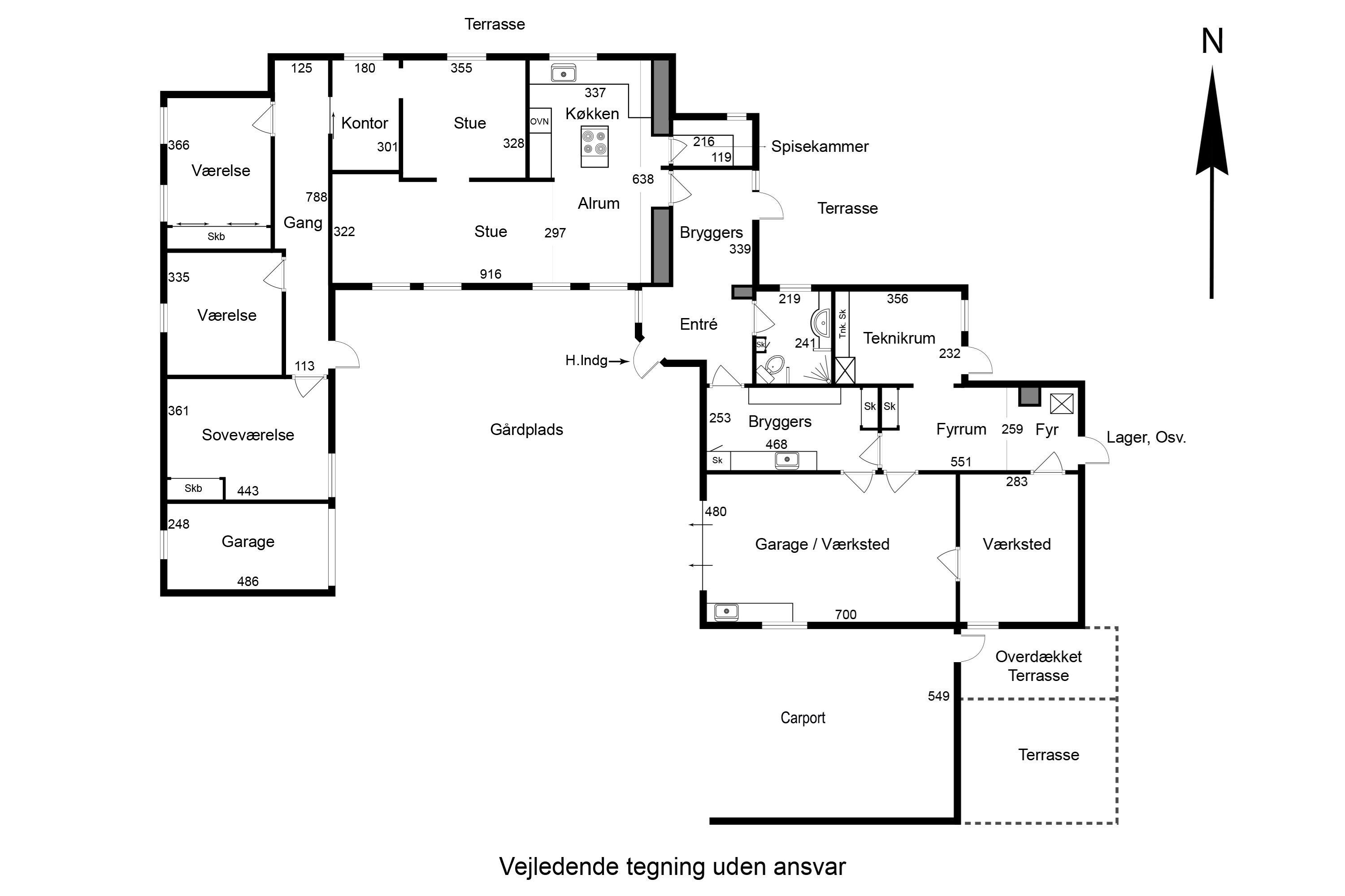 Plantegninger billede af Udridervej, Asperup Mark 11, Asperup Mark, 5580 Nørre Aaby