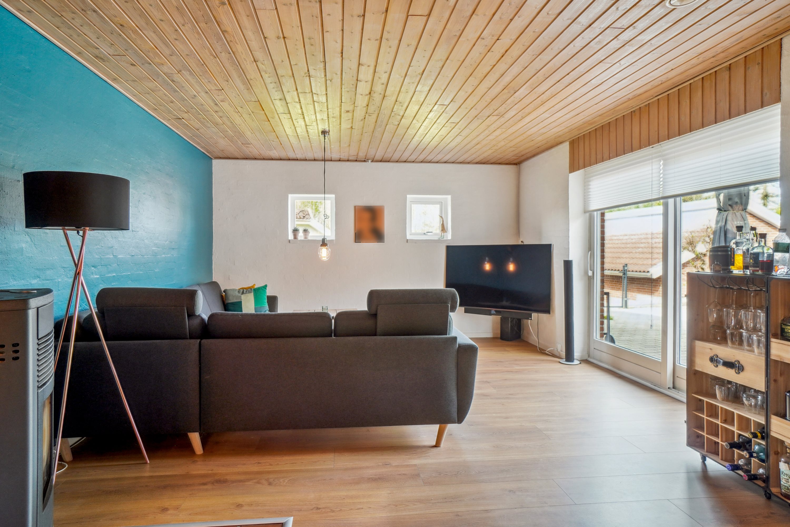 Fremhævet stue billede i fuldskærmstilstand. Billede af Mosegade 40F, 8722 Hedensted