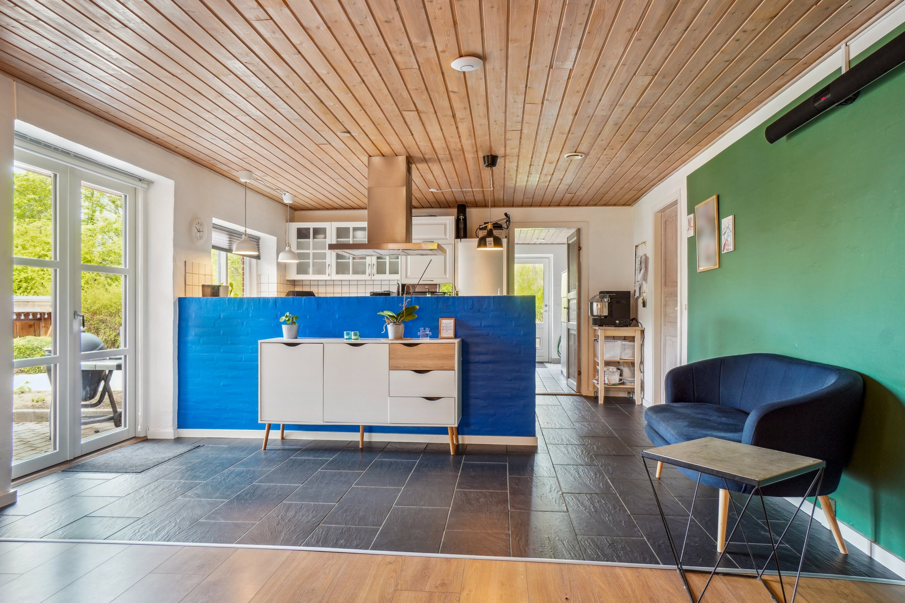 Fremhævet køkken/alrum billede i fuldskærmstilstand. Billede af Mosegade 40F, 8722 Hedensted