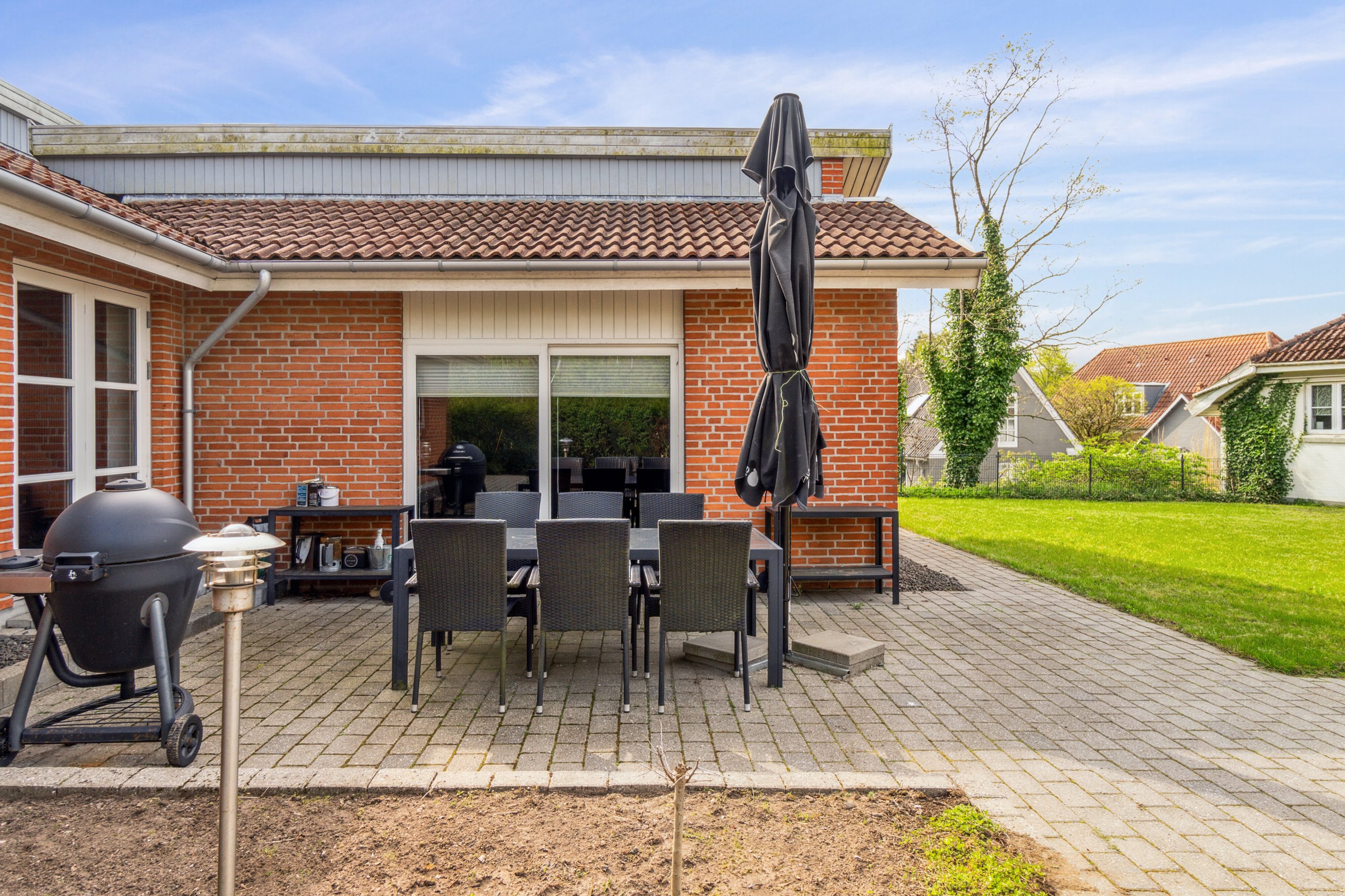 Fremhævet terrasse billede i fuldskærmstilstand. Billede af Mosegade 40F, 8722 Hedensted