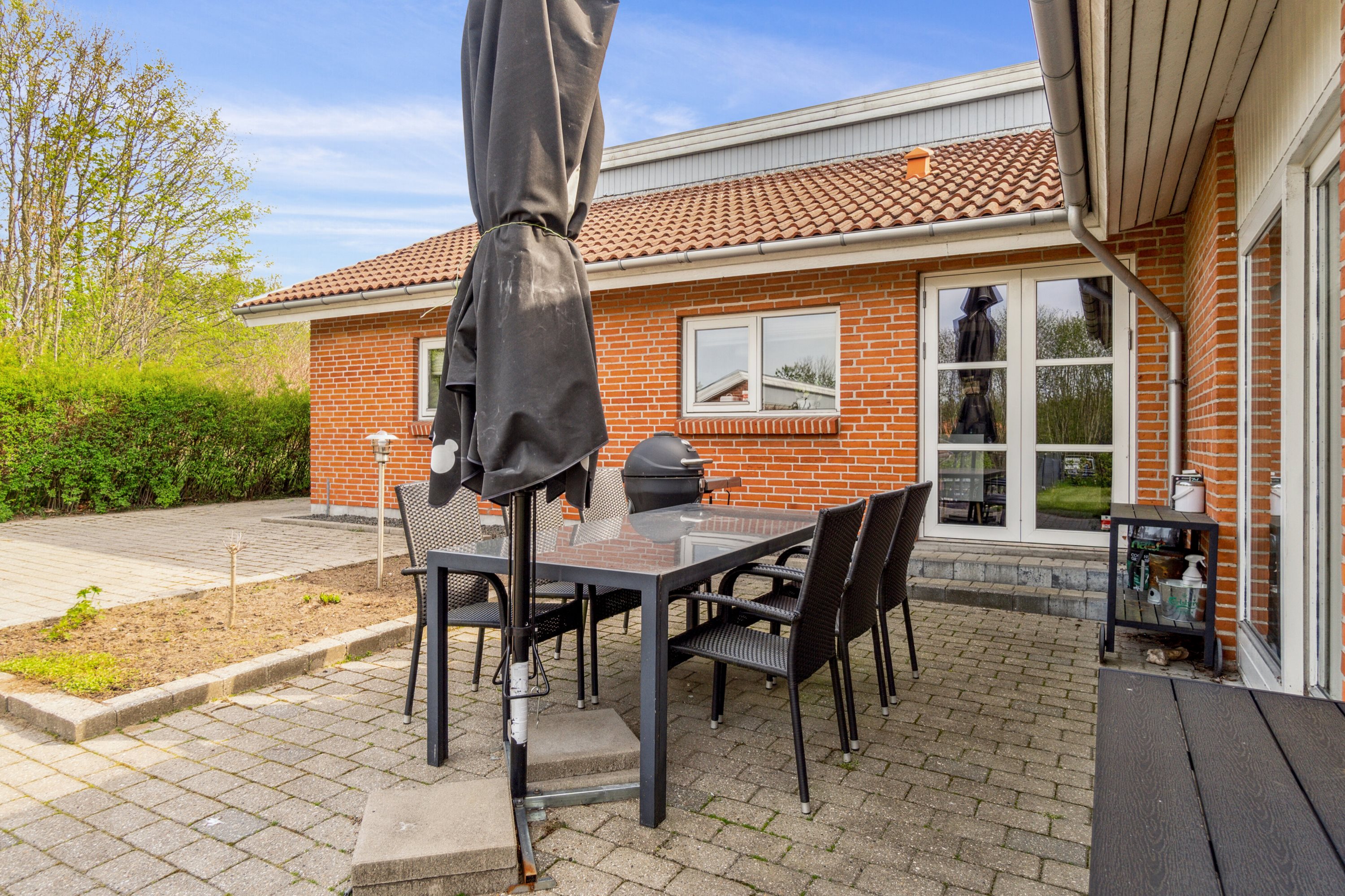 Fremhævet terrasse billede i fuldskærmstilstand. Billede af Mosegade 40F, 8722 Hedensted