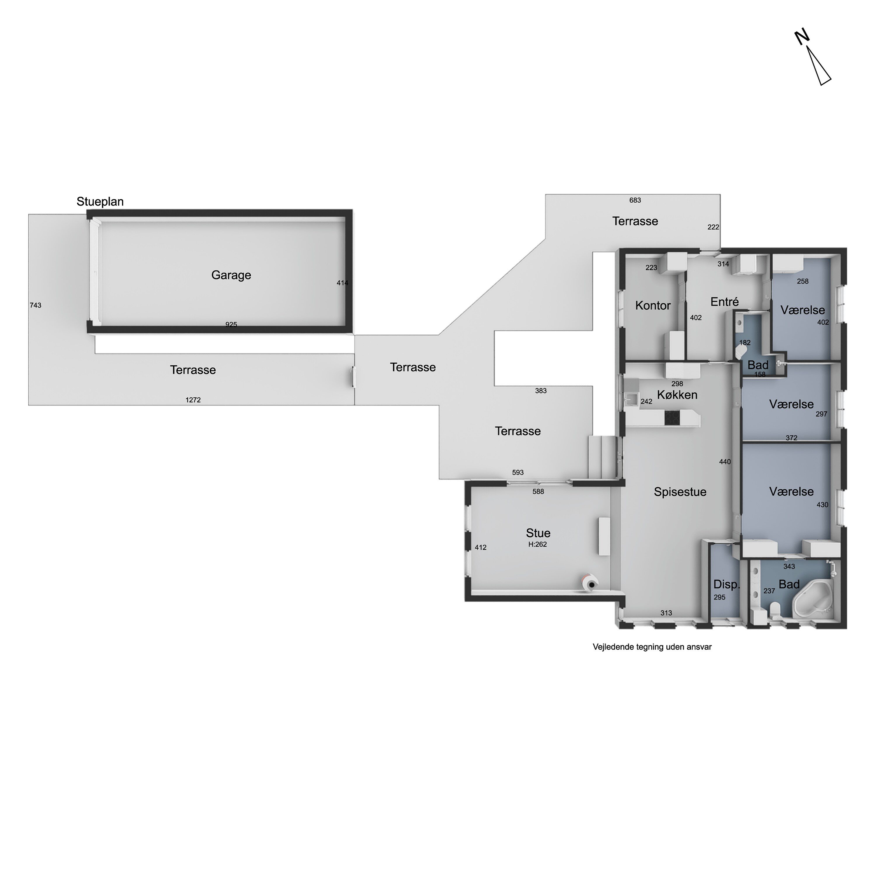 Plantegninger billede af Mosegade 40F, 8722 Hedensted