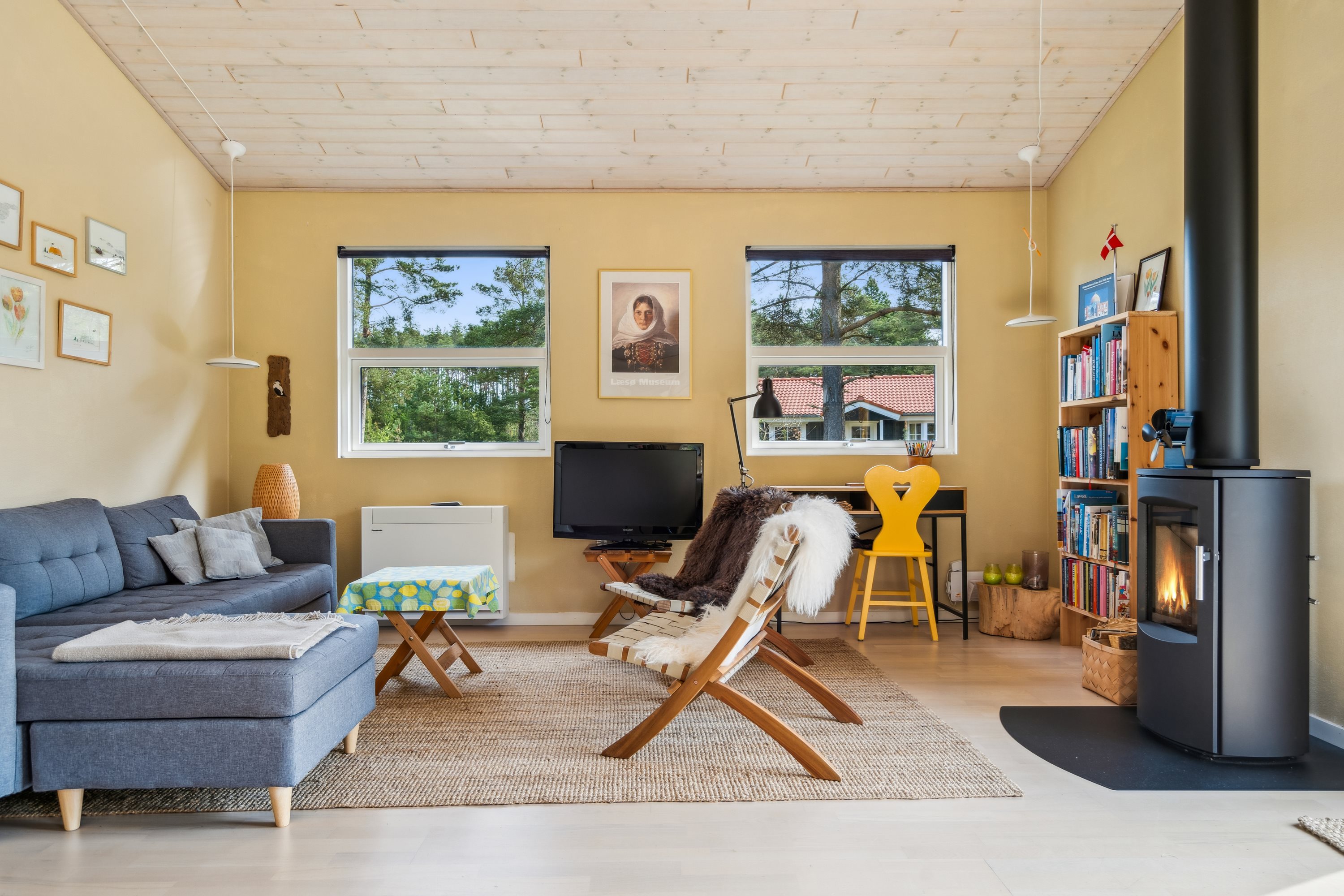 Fremhævet stue billede i fuldskærmstilstand. Billede af Irisvej 4, Østerby, 9940 Læsø