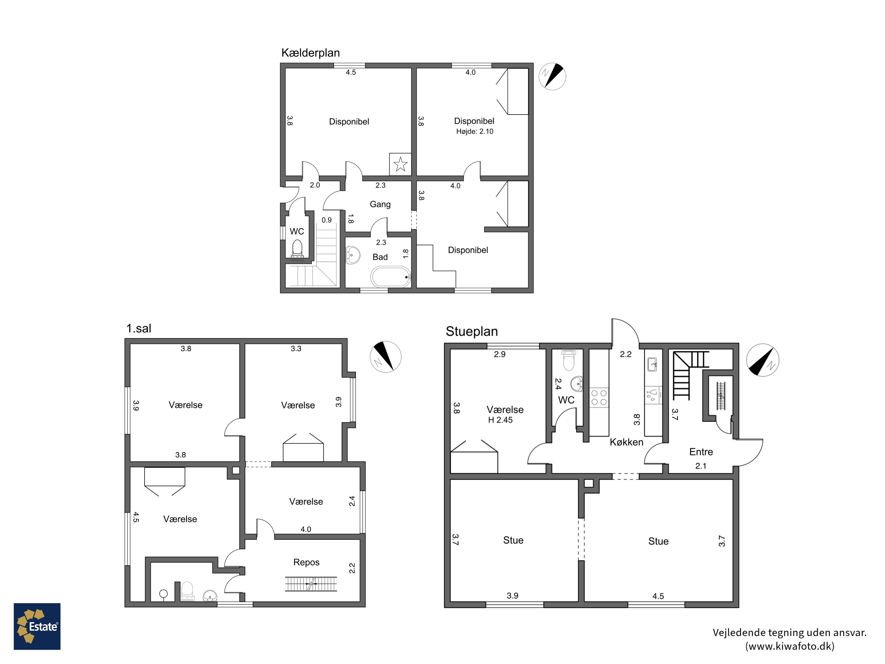 Plantegninger billede af Østre Alle 71, 4800 Nykøbing F