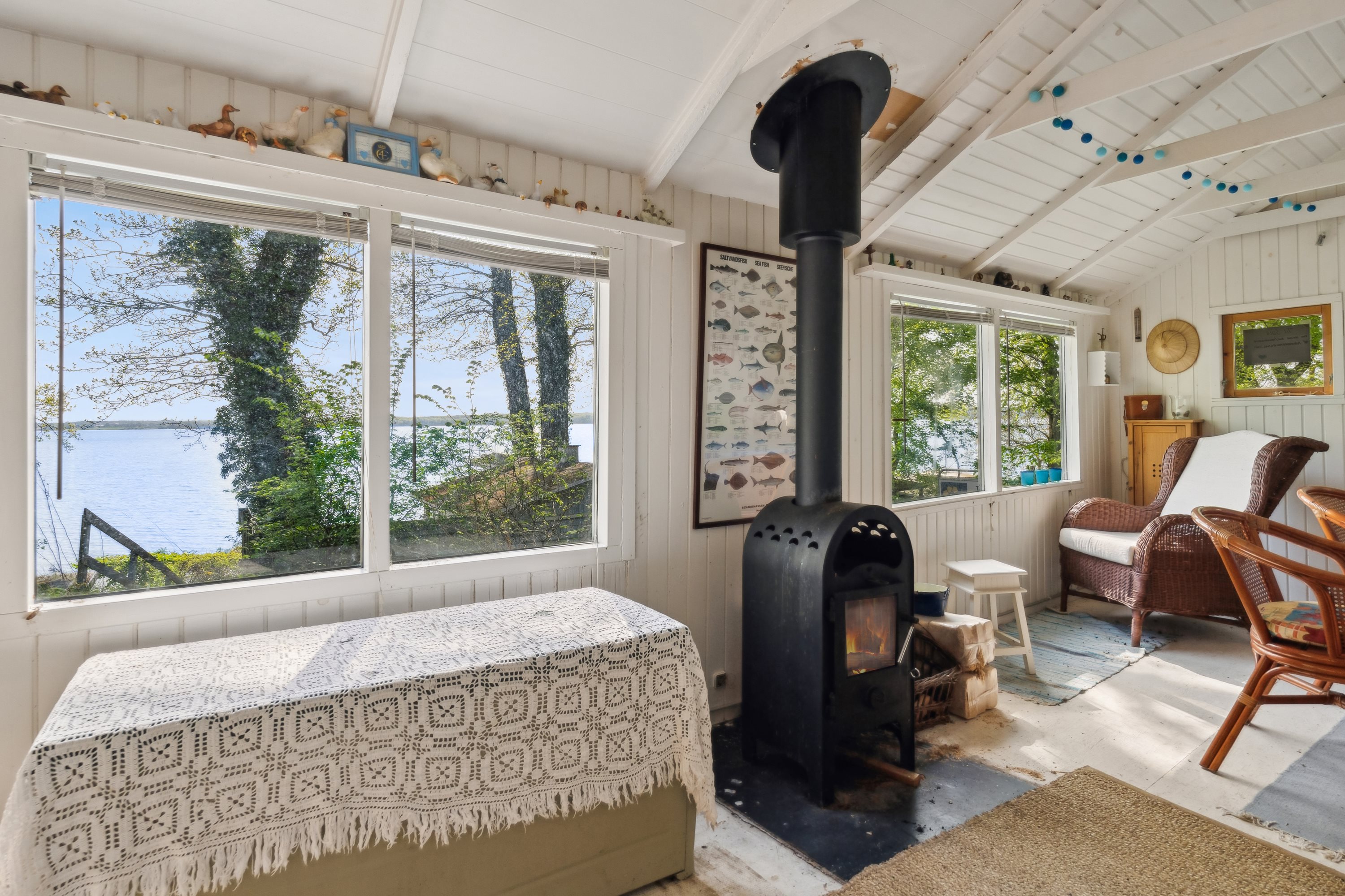 Fremhævet stue billede i fuldskærmstilstand. Billede af Elbækskovvej 22, Stensballe, 8700 Horsens