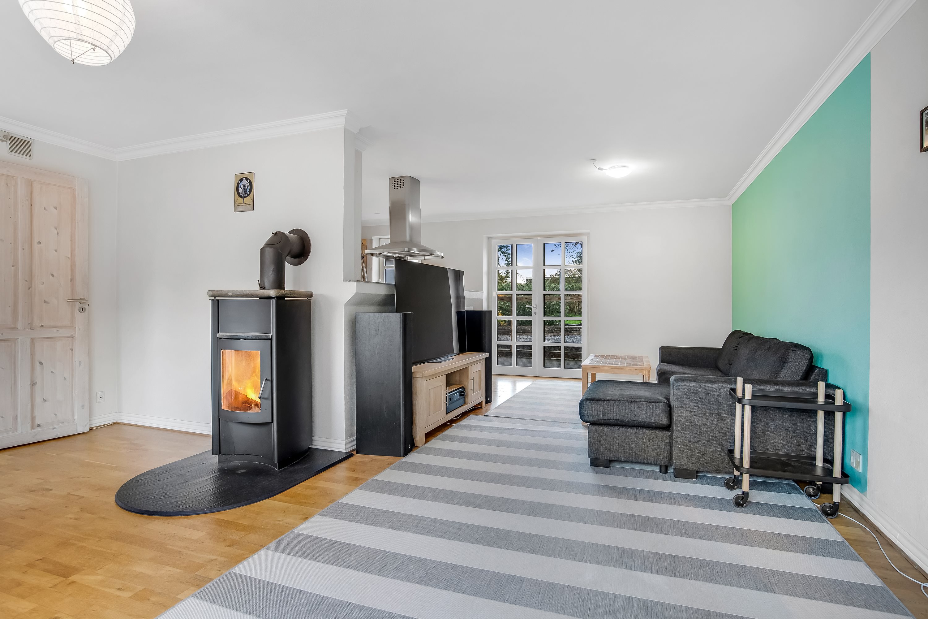 Fremhævet stue billede i fuldskærmstilstand. Billede af Lemvigvej 16, 7500 Holstebro