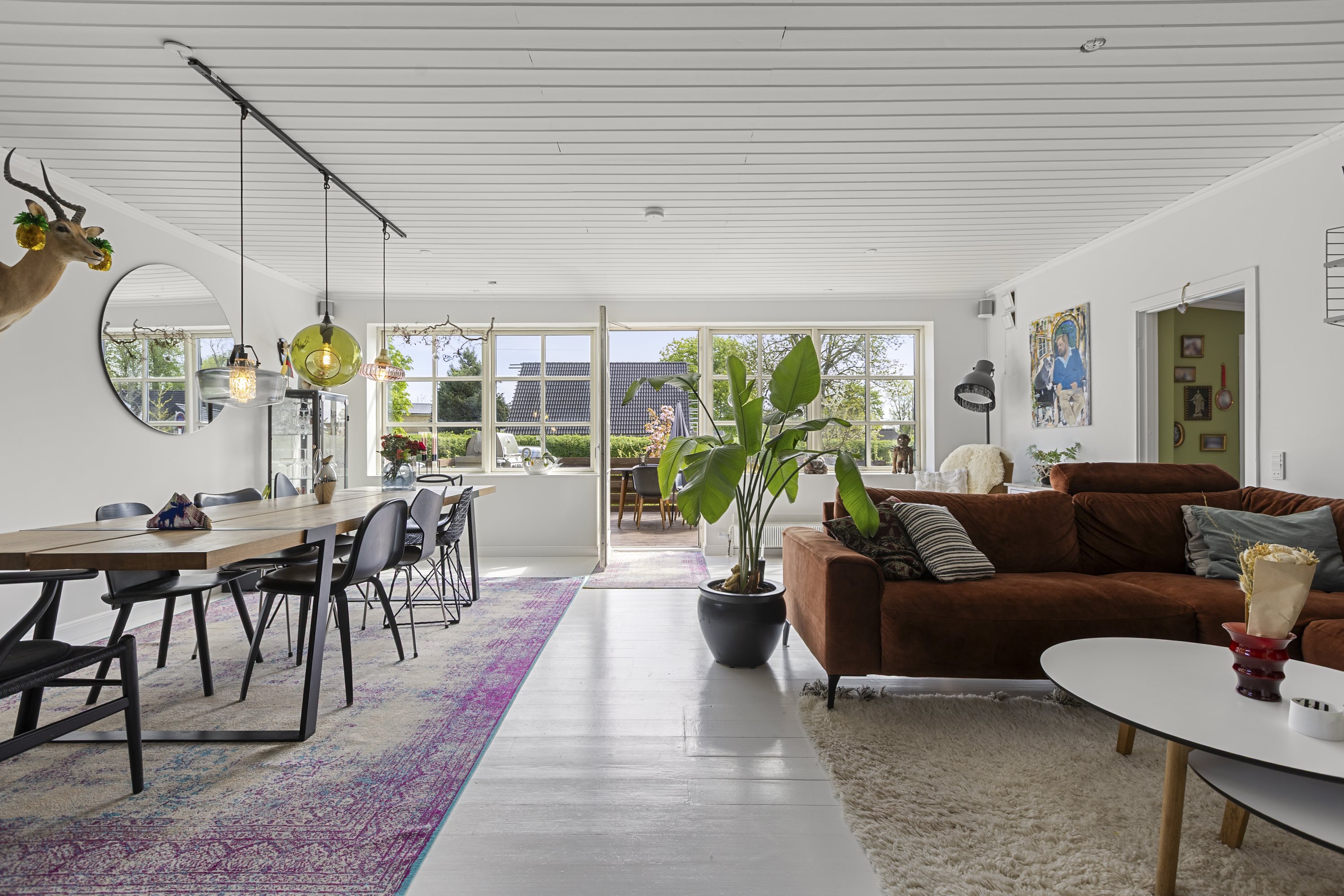 Fremhævet stue billede i fuldskærmstilstand. Billede af Vestergade 12, Skuldelev, 4050 Skibby