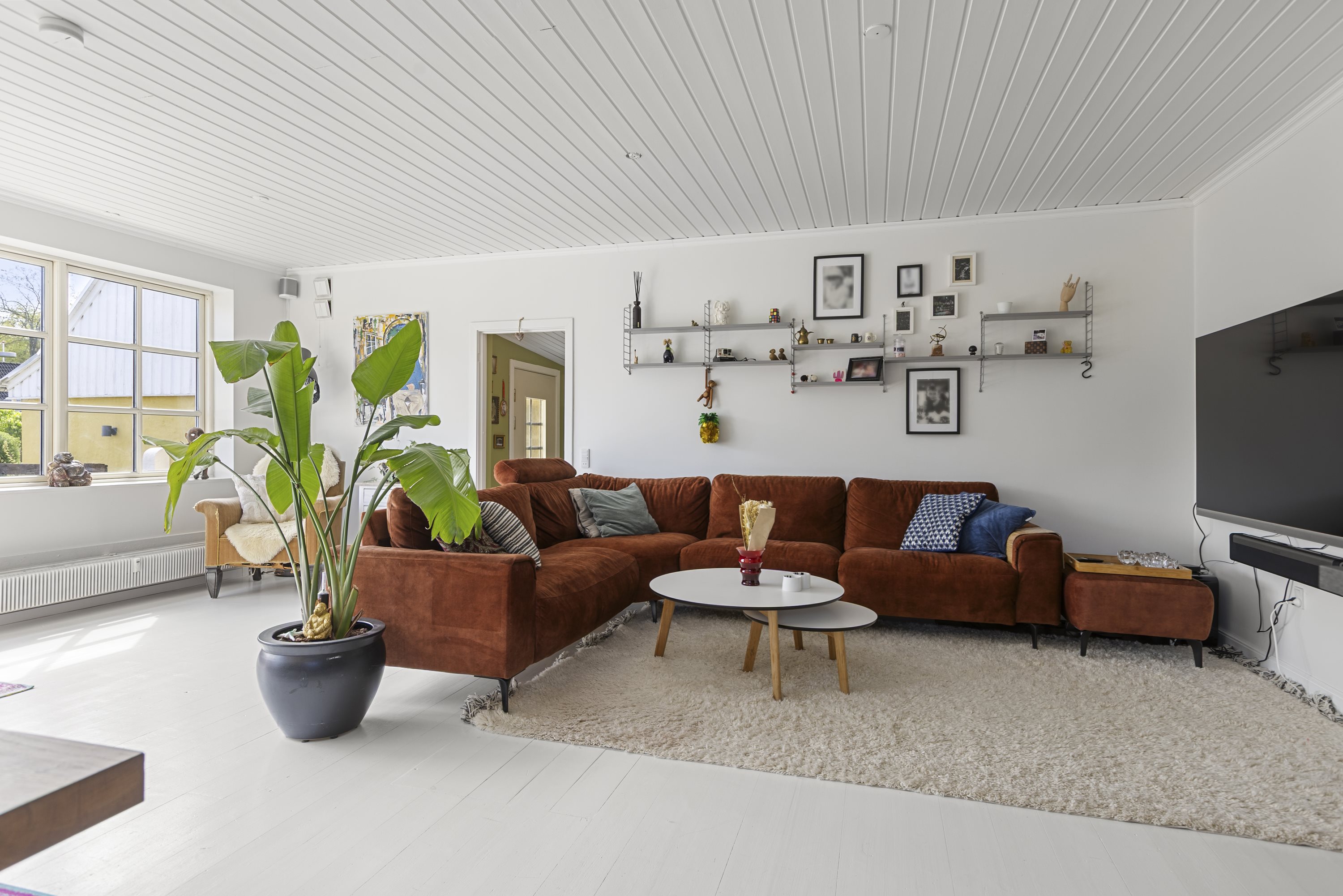 Fremhævet stue billede i fuldskærmstilstand. Billede af Vestergade 12, Skuldelev, 4050 Skibby