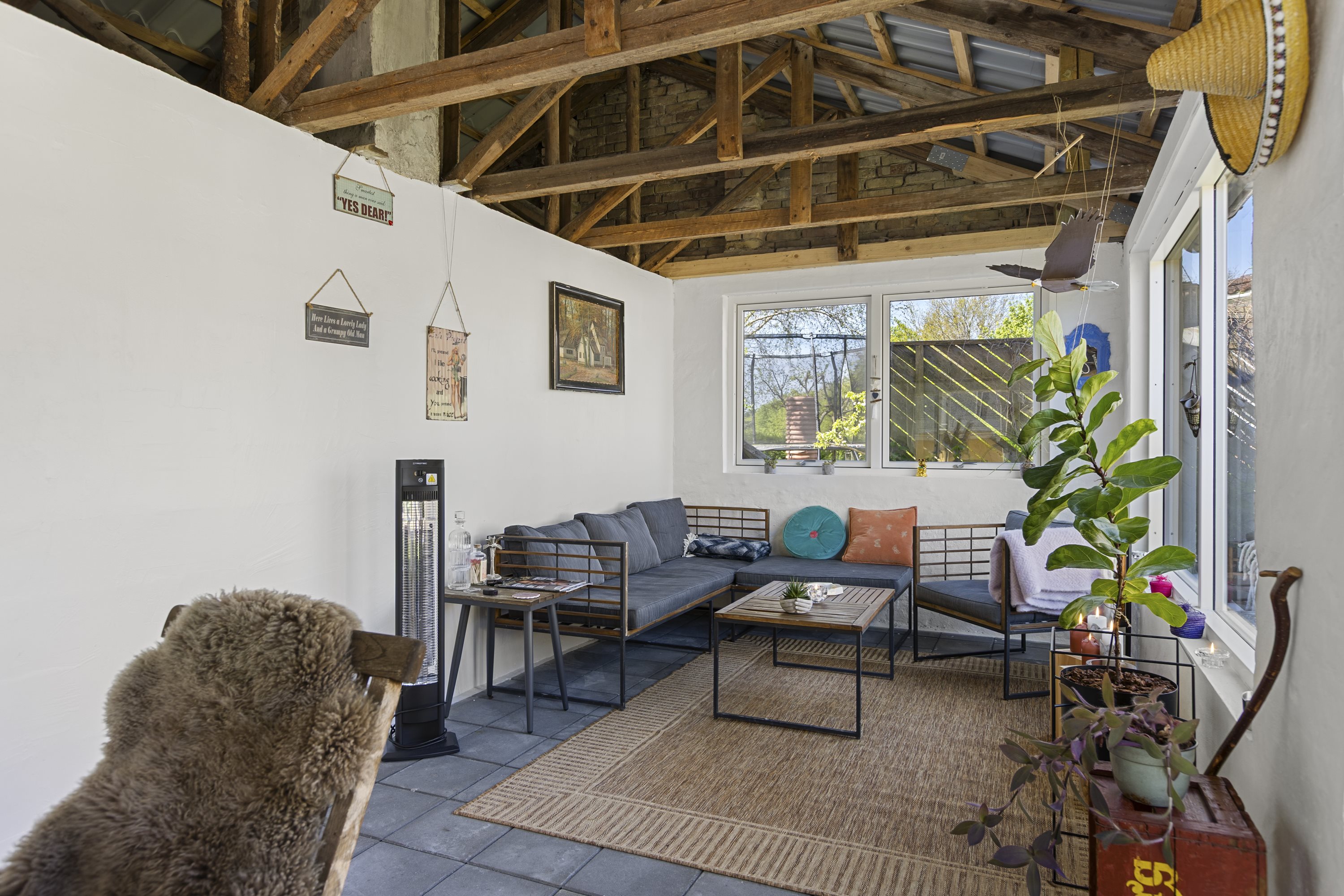 Fremhævet udestue billede i fuldskærmstilstand. Billede af Vestergade 12, Skuldelev, 4050 Skibby