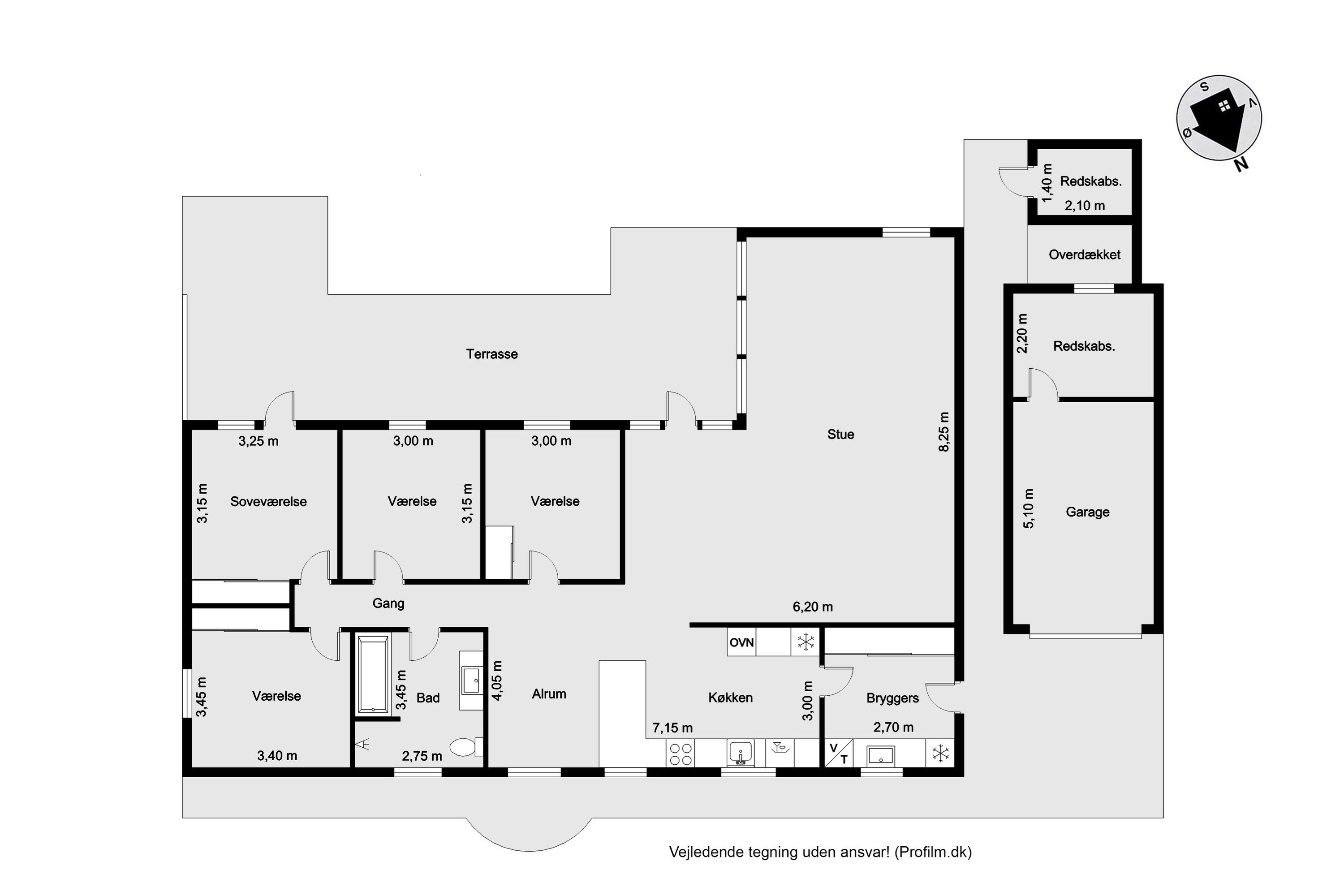 Plantegninger billede af Blomstervænget 11, Rindum, 6950 Ringkøbing