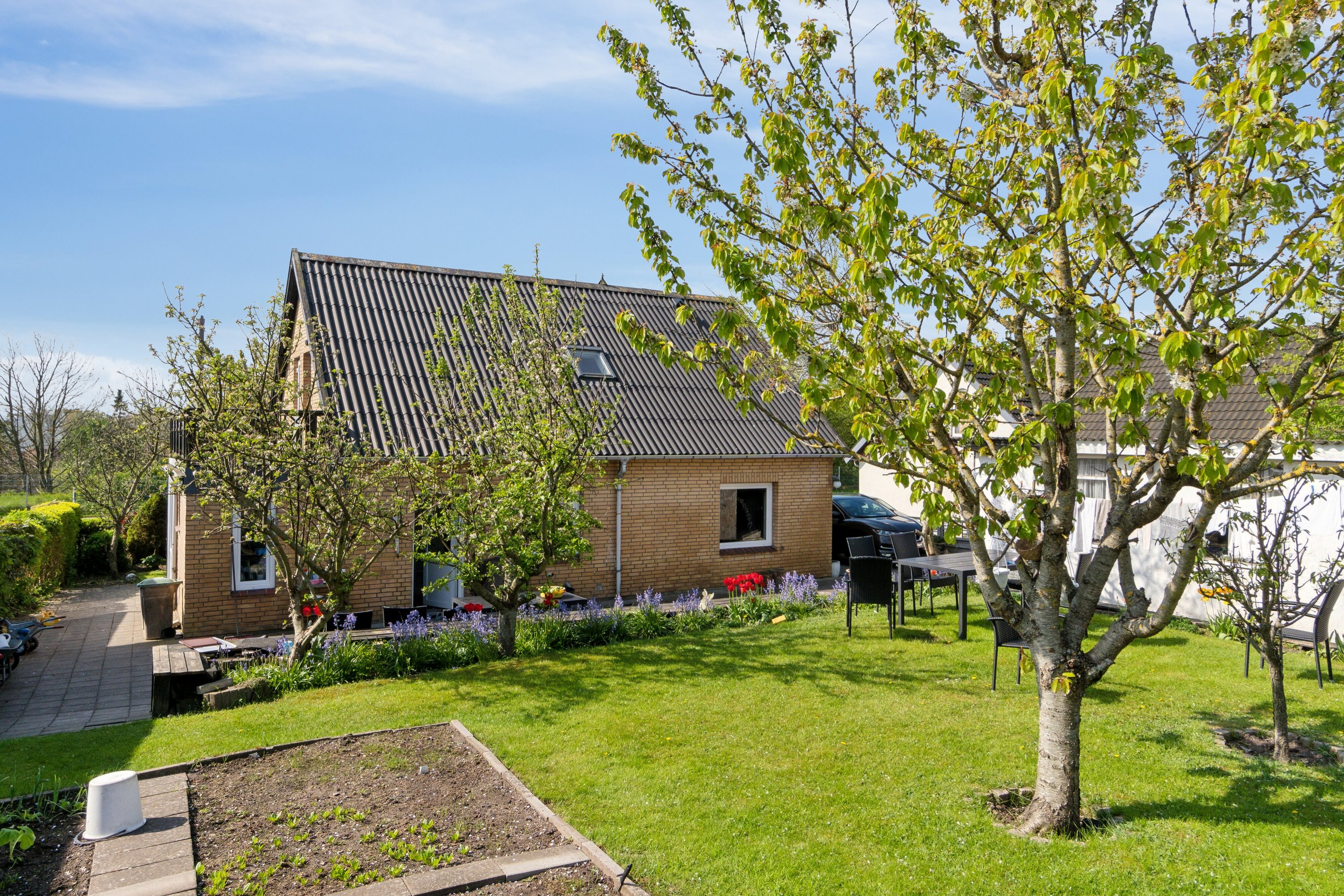 Fremhævet set fra haven billede i fuldskærmstilstand. Billede af Hundborgvej 98, Tingstrup, 7700 Thisted
