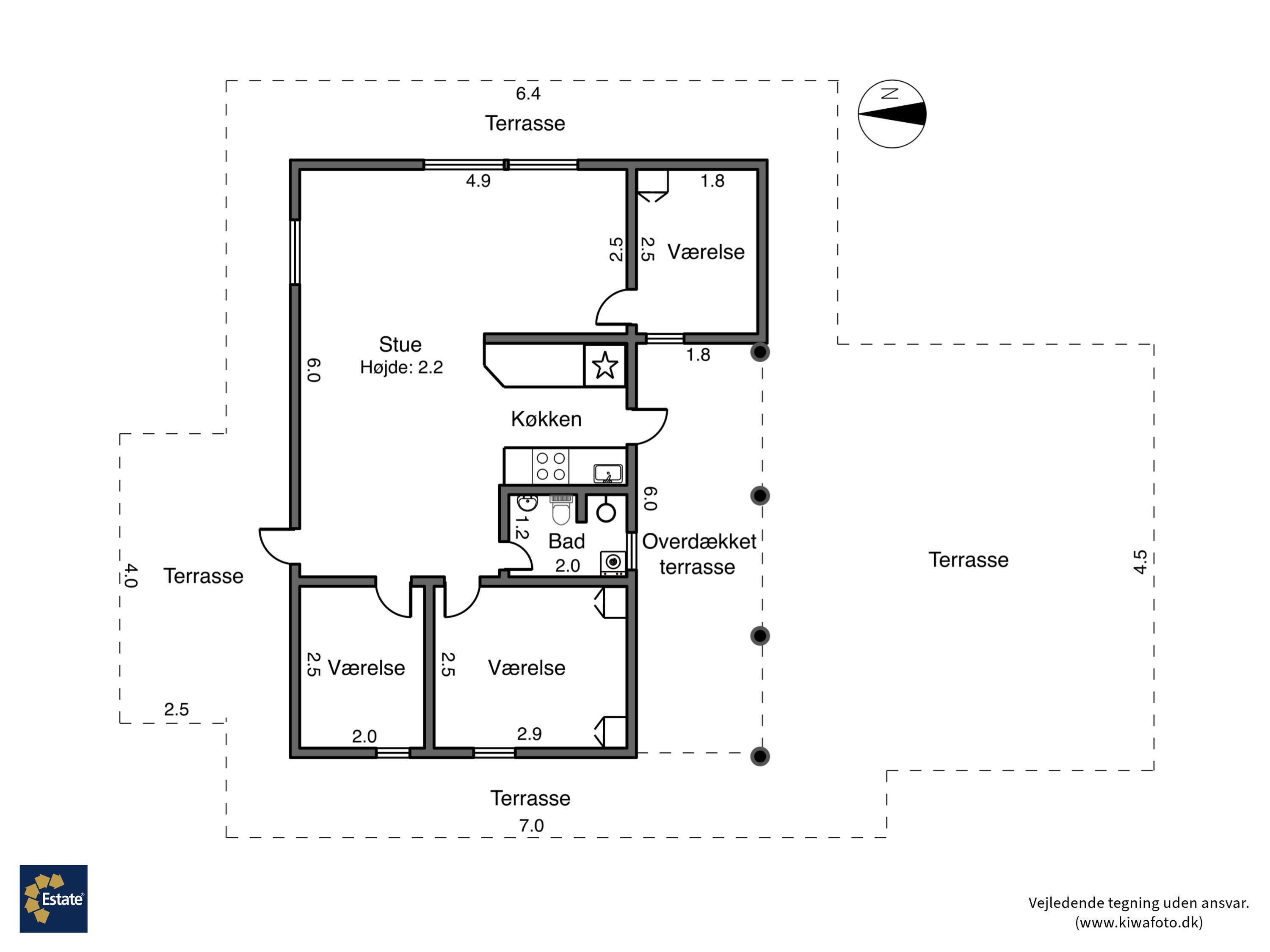 Plantegninger billede af Elmestræde 16, Hummingen, 4983 Dannemare
