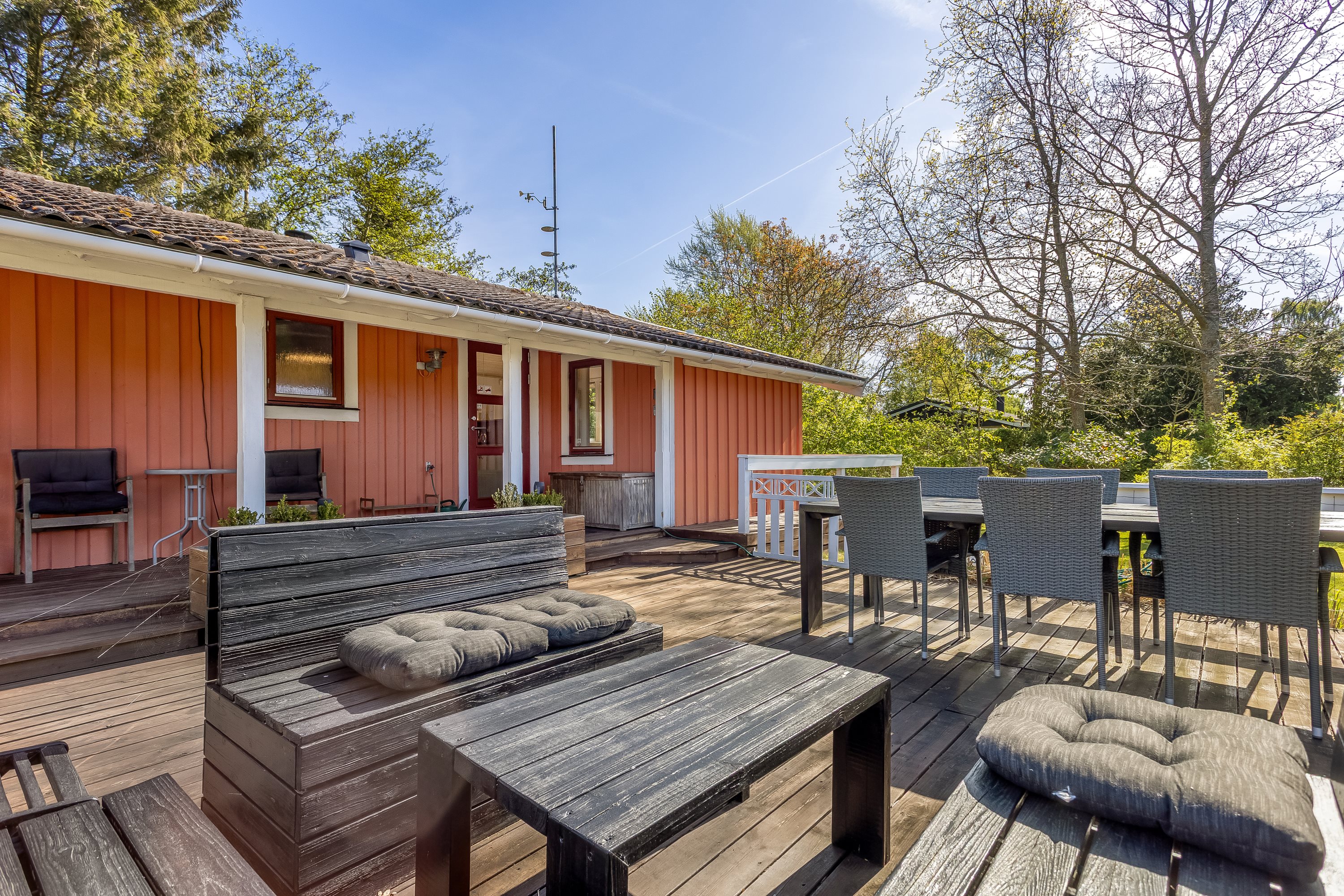 Fremhævet terrasse billede i fuldskærmstilstand. Billede af Elmestræde 16, Hummingen, 4983 Dannemare