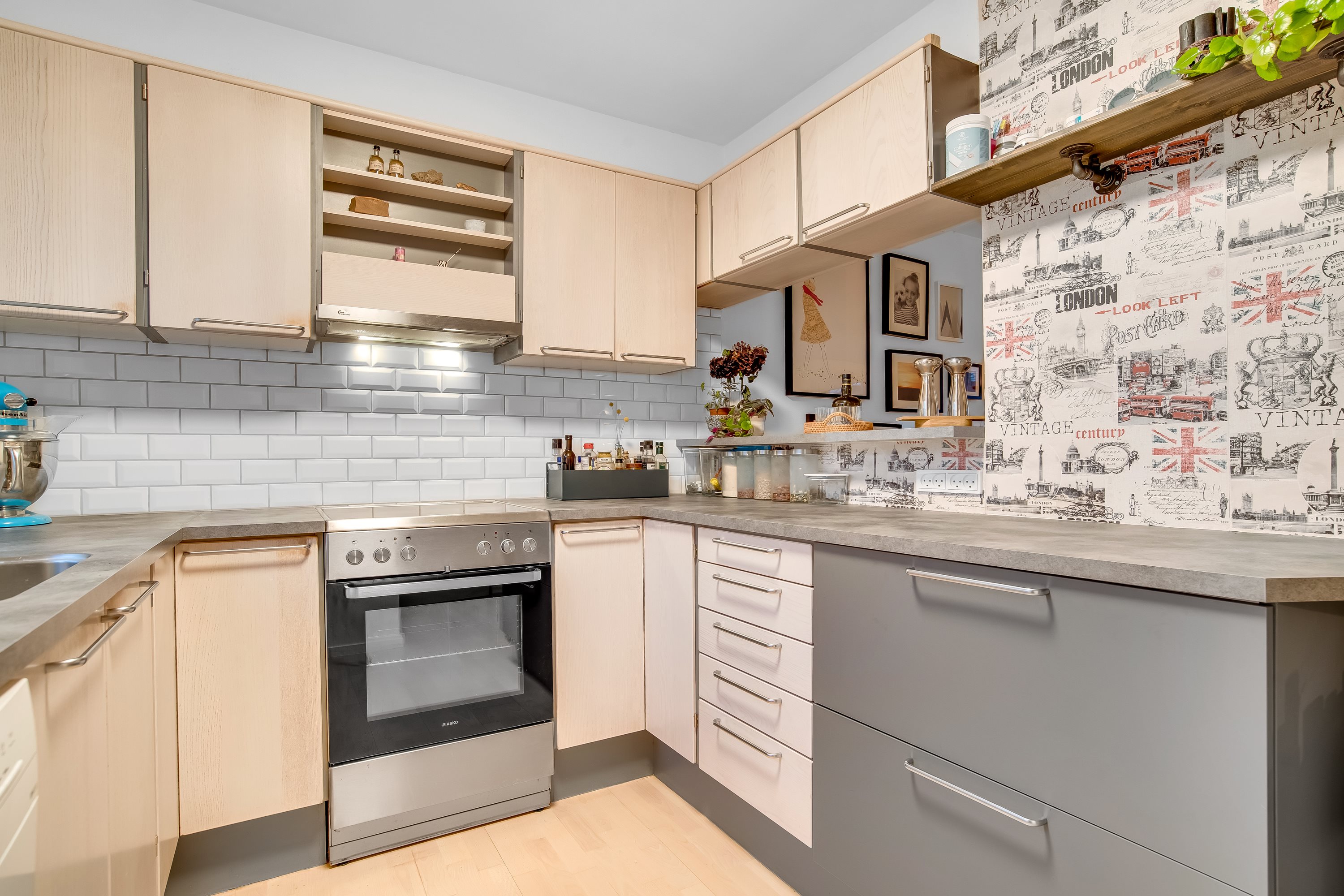 Fremhævet køkken billede i fuldskærmstilstand. Billede af Thorshammer 80, 7500 Holstebro