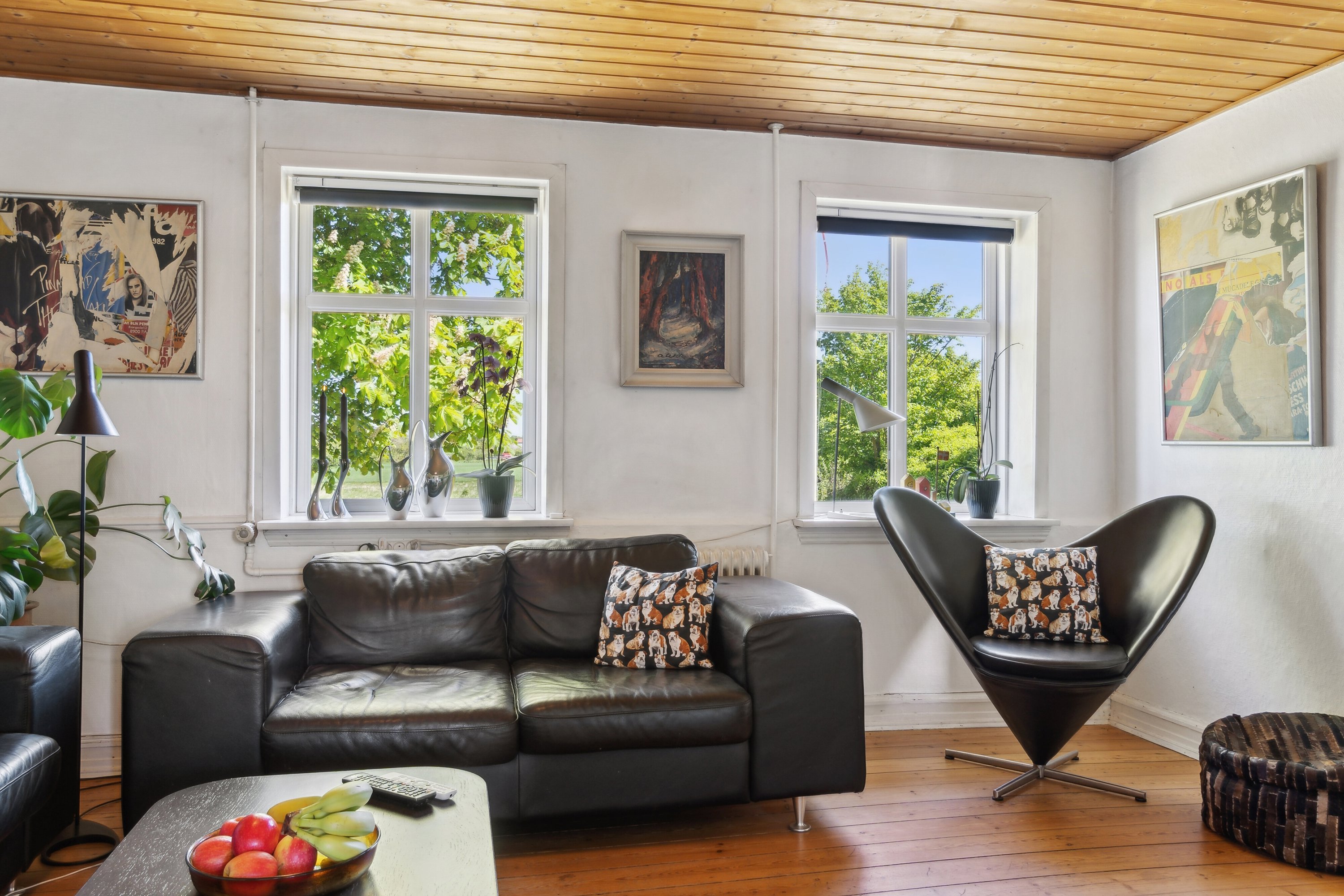 Fremhævet stue billede i fuldskærmstilstand. Billede af Holmevej 13, Nors, 7700 Thisted