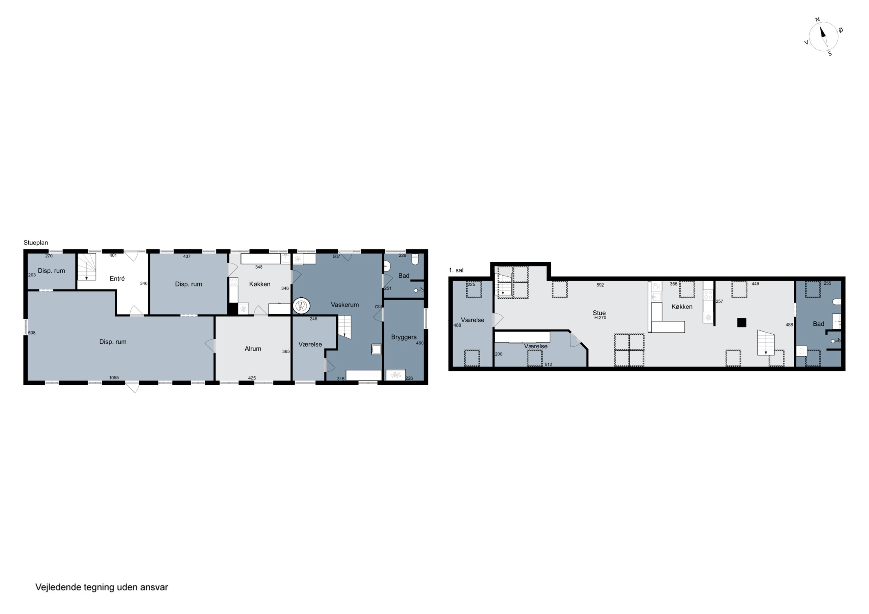 Plantegninger billede af Holmevej 13, Nors, 7700 Thisted