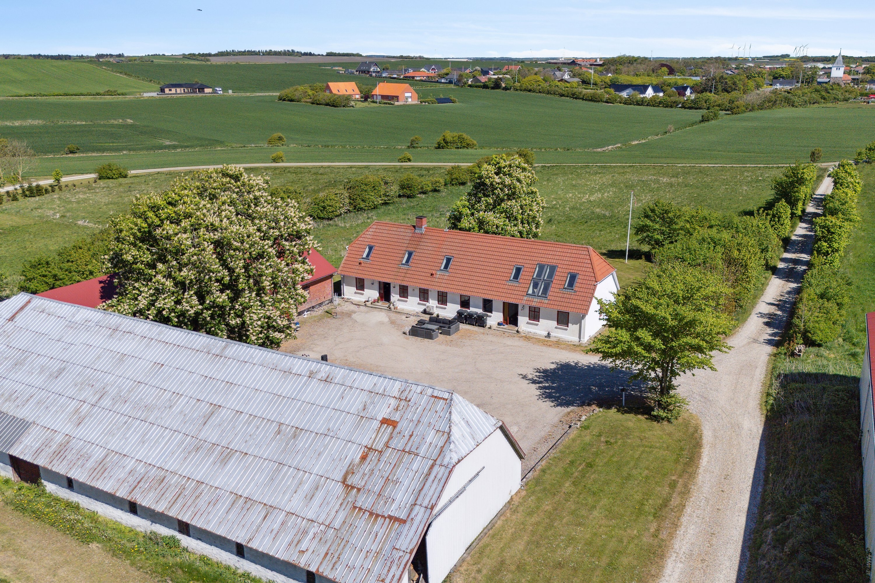 Fremhævet set fra vejen billede i fuldskærmstilstand. Billede af Holmevej 13, Nors, 7700 Thisted