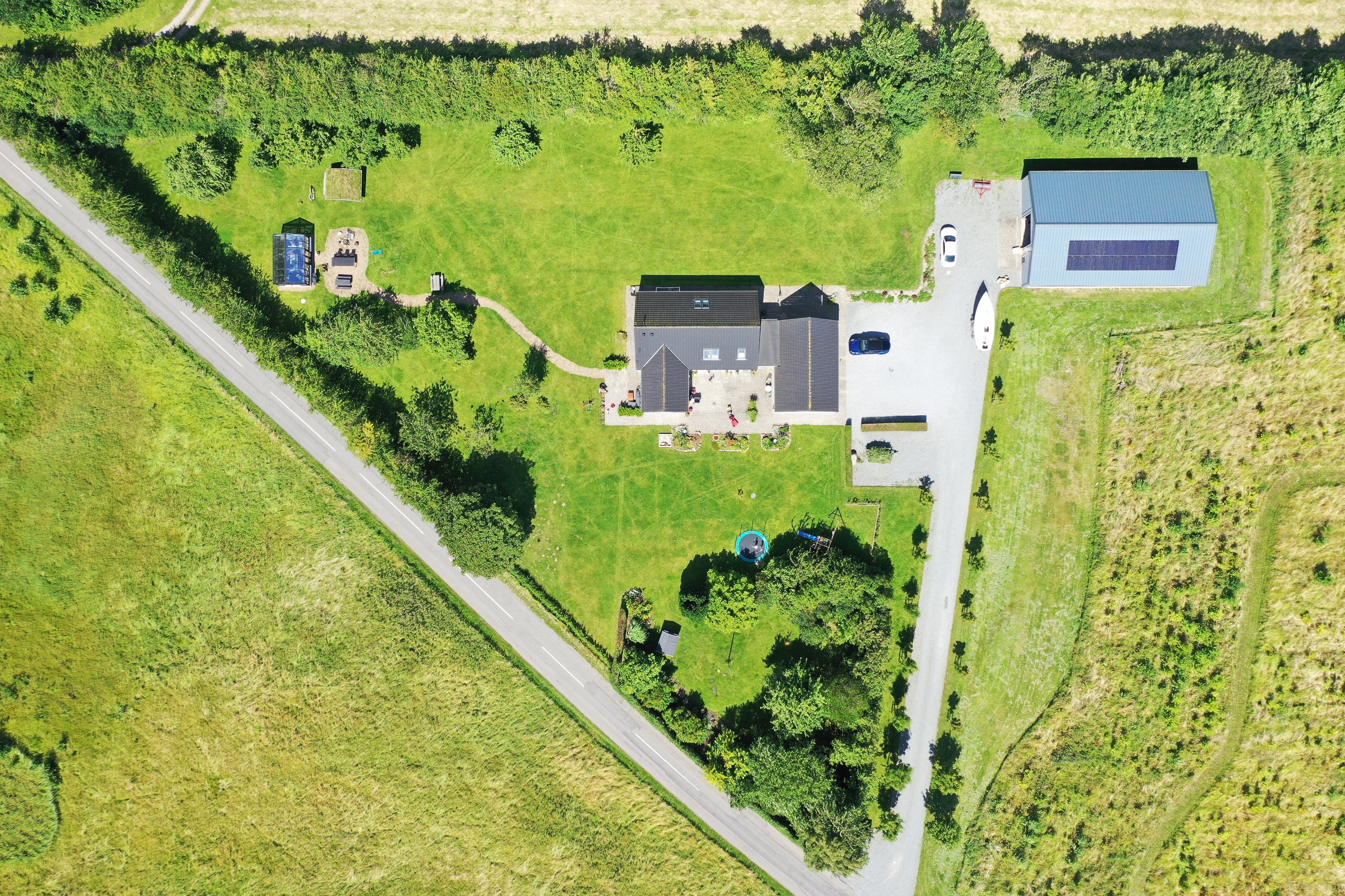 Fremhævet luftfoto billede i fuldskærmstilstand. Billede af Revelhøjvej 13, Kasted, 8200 Aarhus N