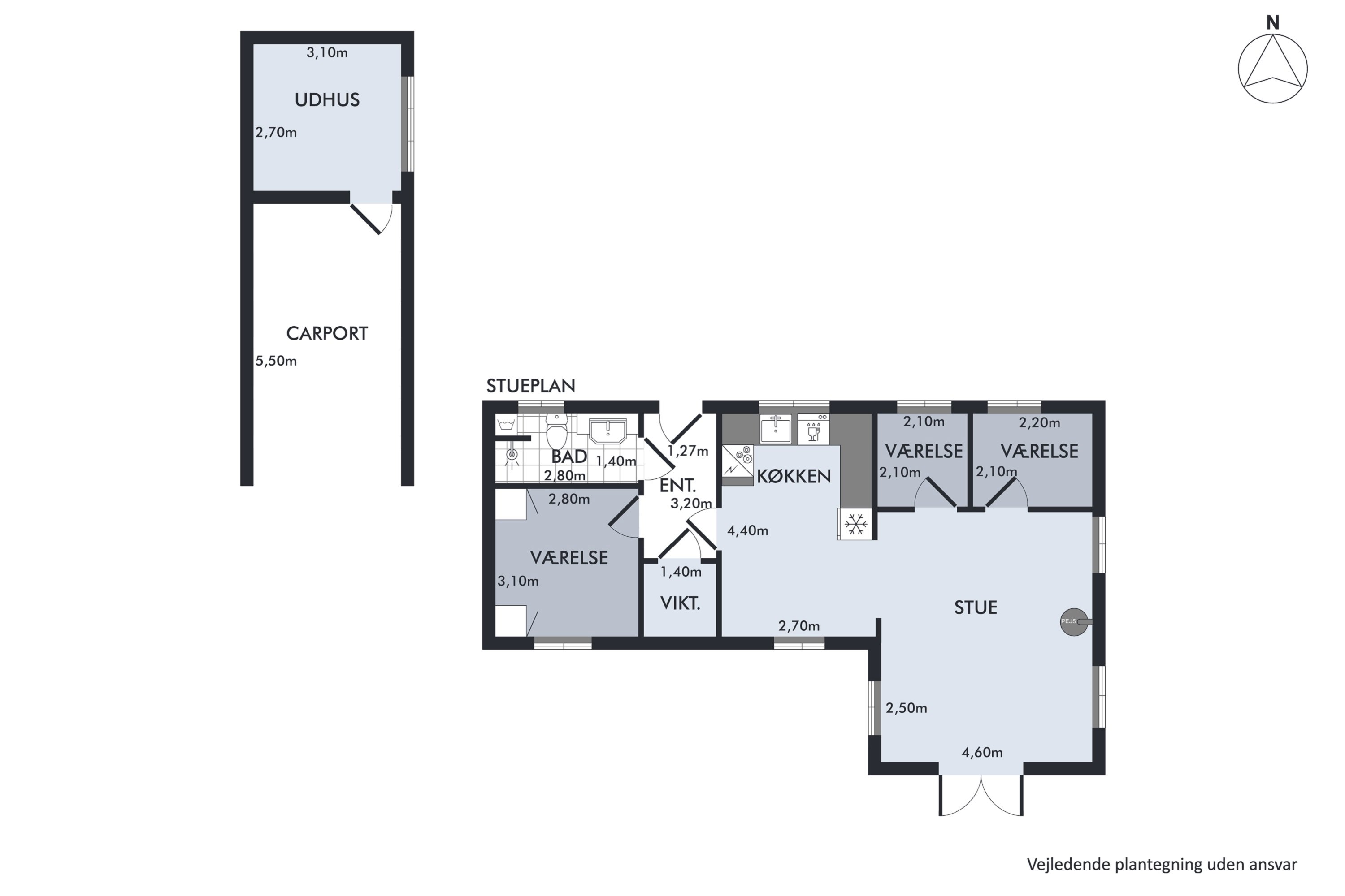 Plantegninger billede af Nordgårdsvej 1, Byrum, 9940 Læsø