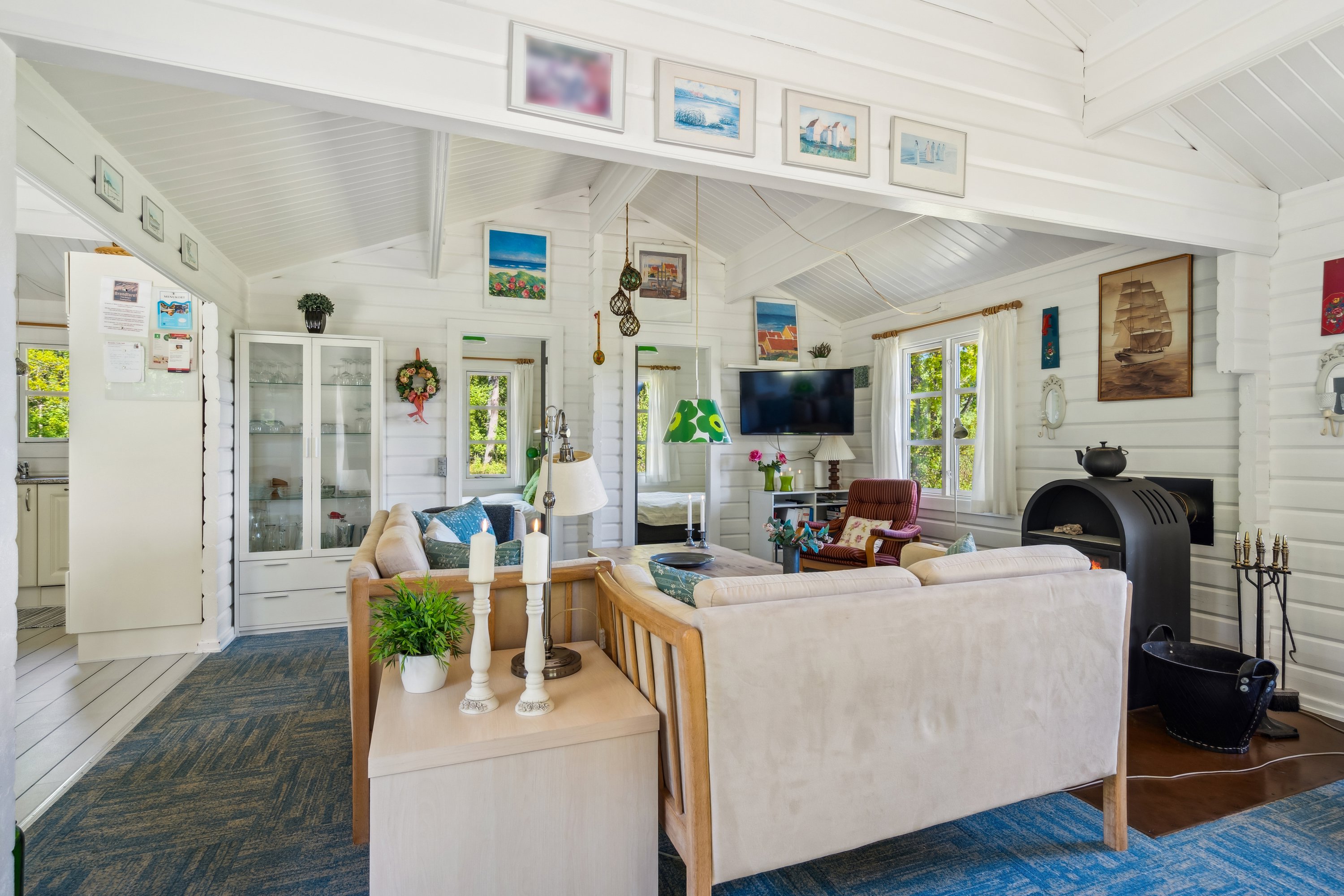 Fremhævet stue billede i fuldskærmstilstand. Billede af Nordgårdsvej 1, Byrum, 9940 Læsø