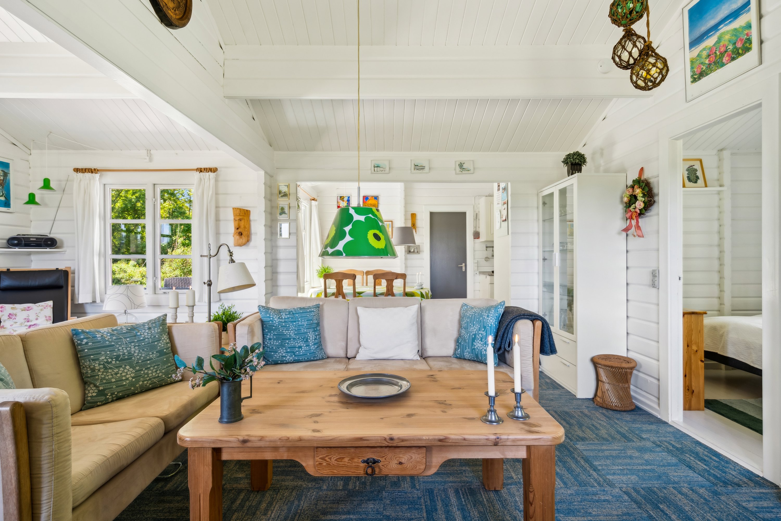 Fremhævet stue billede i fuldskærmstilstand. Billede af Nordgårdsvej 1, Byrum, 9940 Læsø