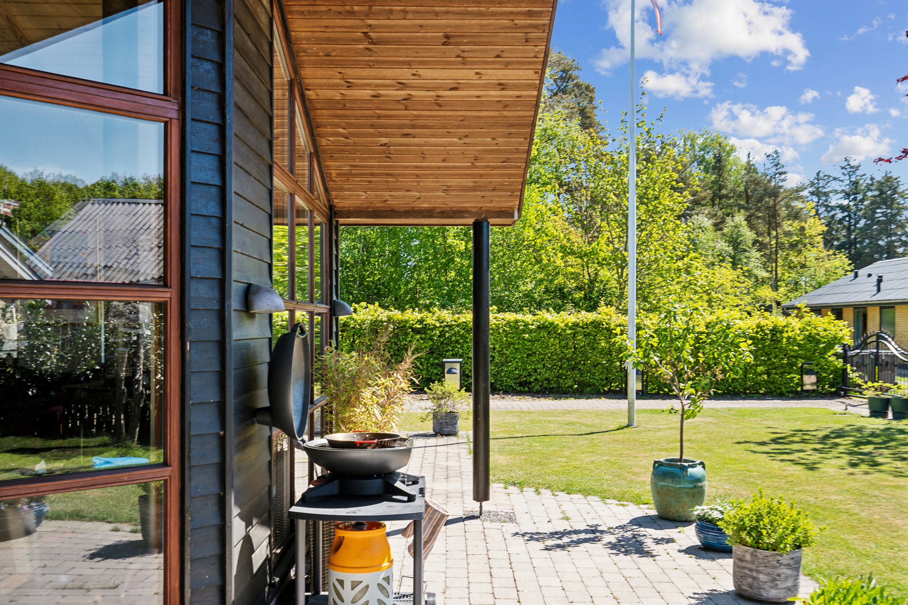 Fremhævet terrasse billede i fuldskærmstilstand. Billede af Fyrrestien 1A, Vesterø Havn, 9940 Læsø